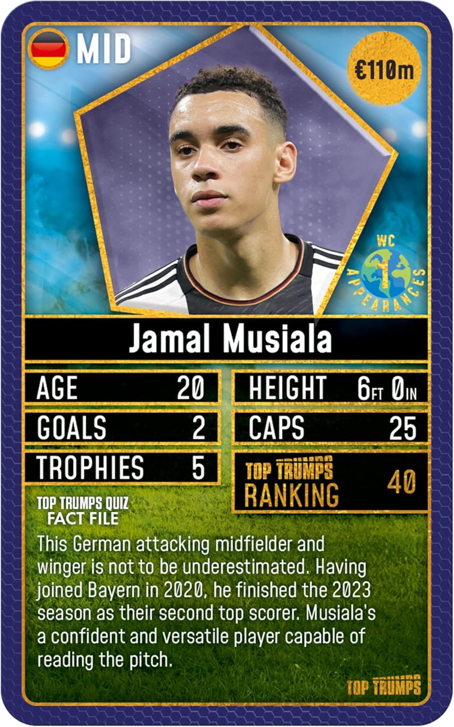 Top Trumps World Football Stars 200 Card Game Pack 1 8