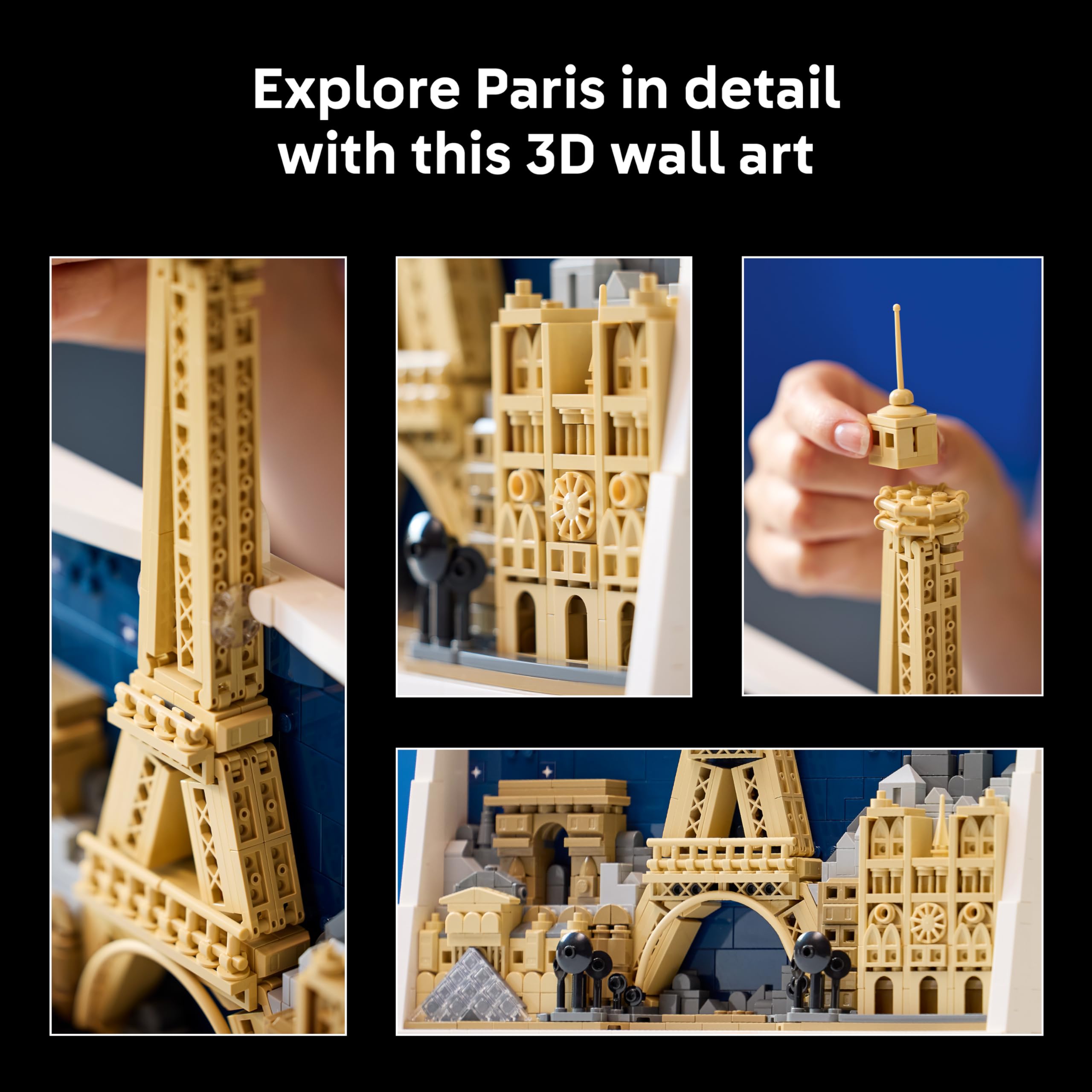 LEGO Architecture Paris – City of Love 21064 Building Set for Adults | Displayable Wall Art 6