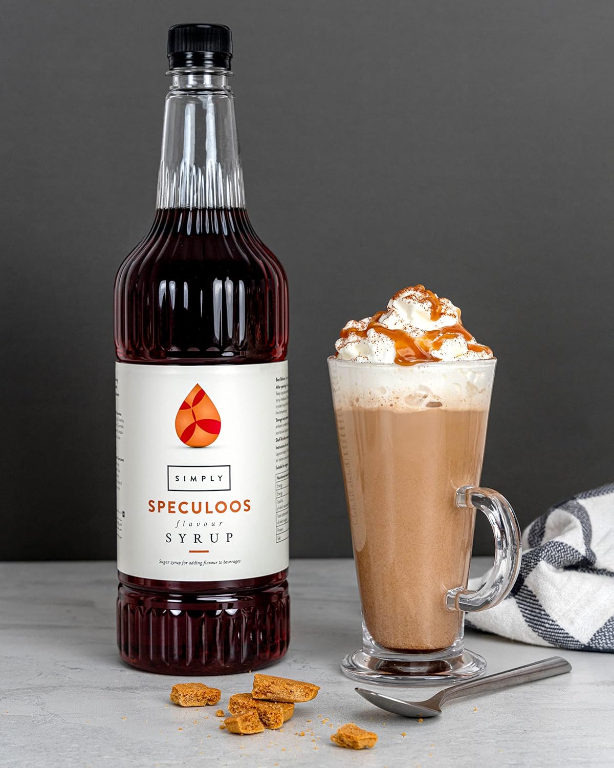Simply Speculoos Syrup 1 Litre - Cinnamon Biscuit Flavoured Syrup for Drinks 4