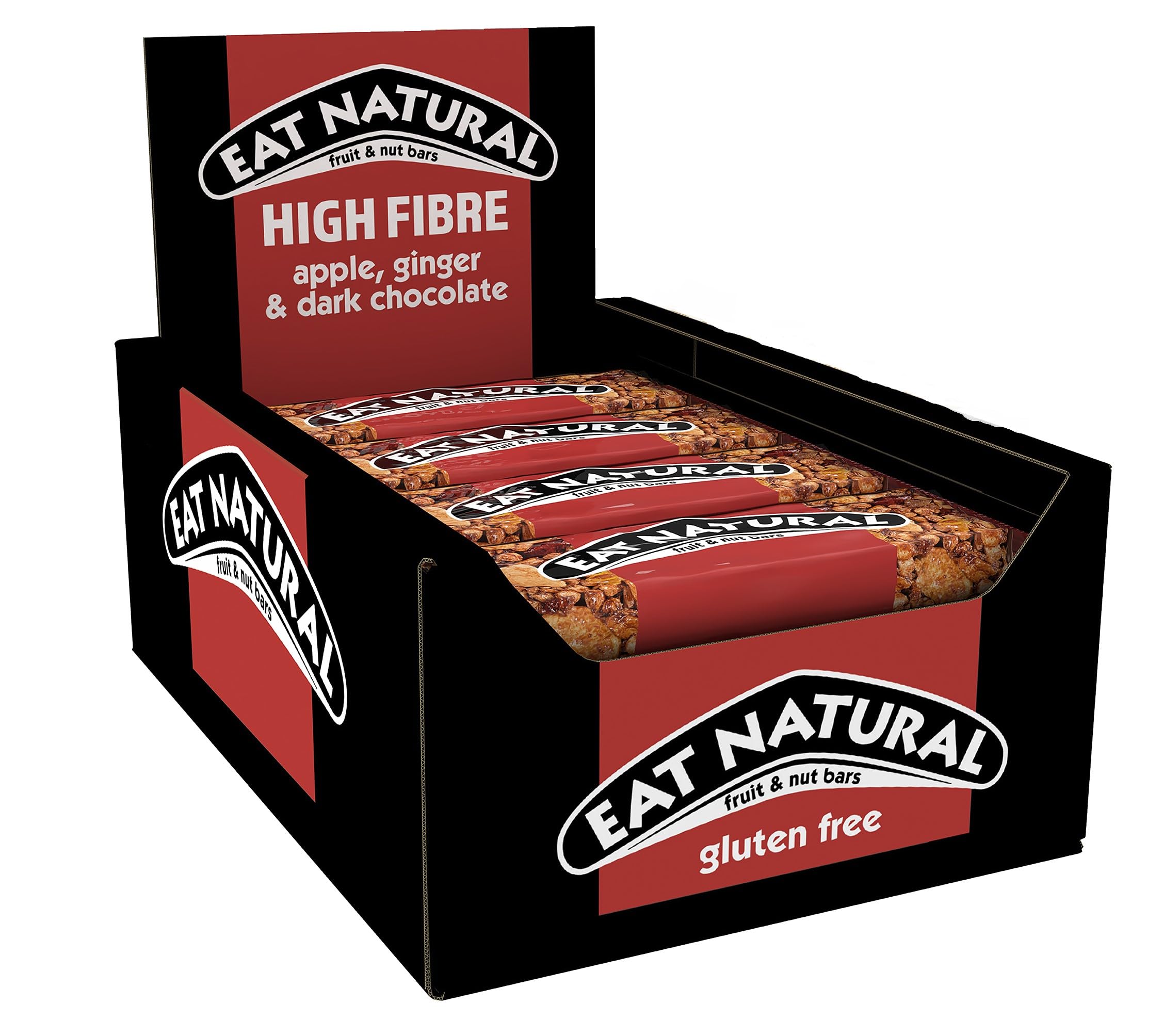 Eat Natural Apple, Ginger & Dark Chocolate Fruit & Nut Bar (12 x 40g)
