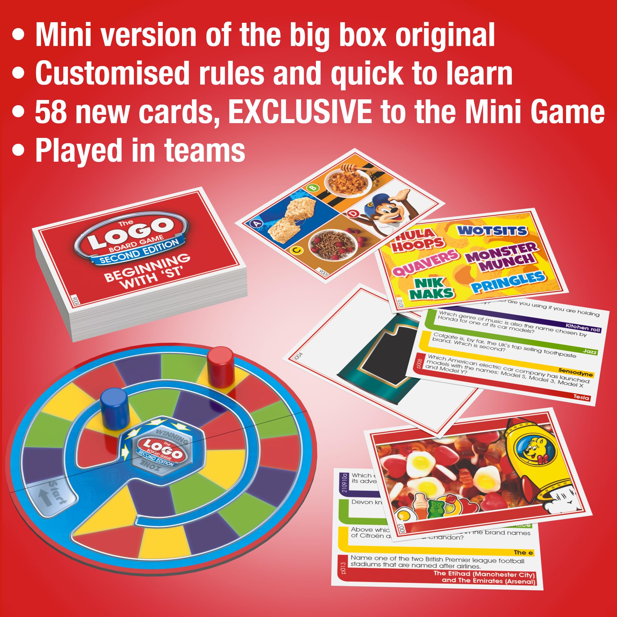 TOMY Drumond Park The LOGO Mini Board Game Second Edition | Family Trivia | 2-6 Players 2