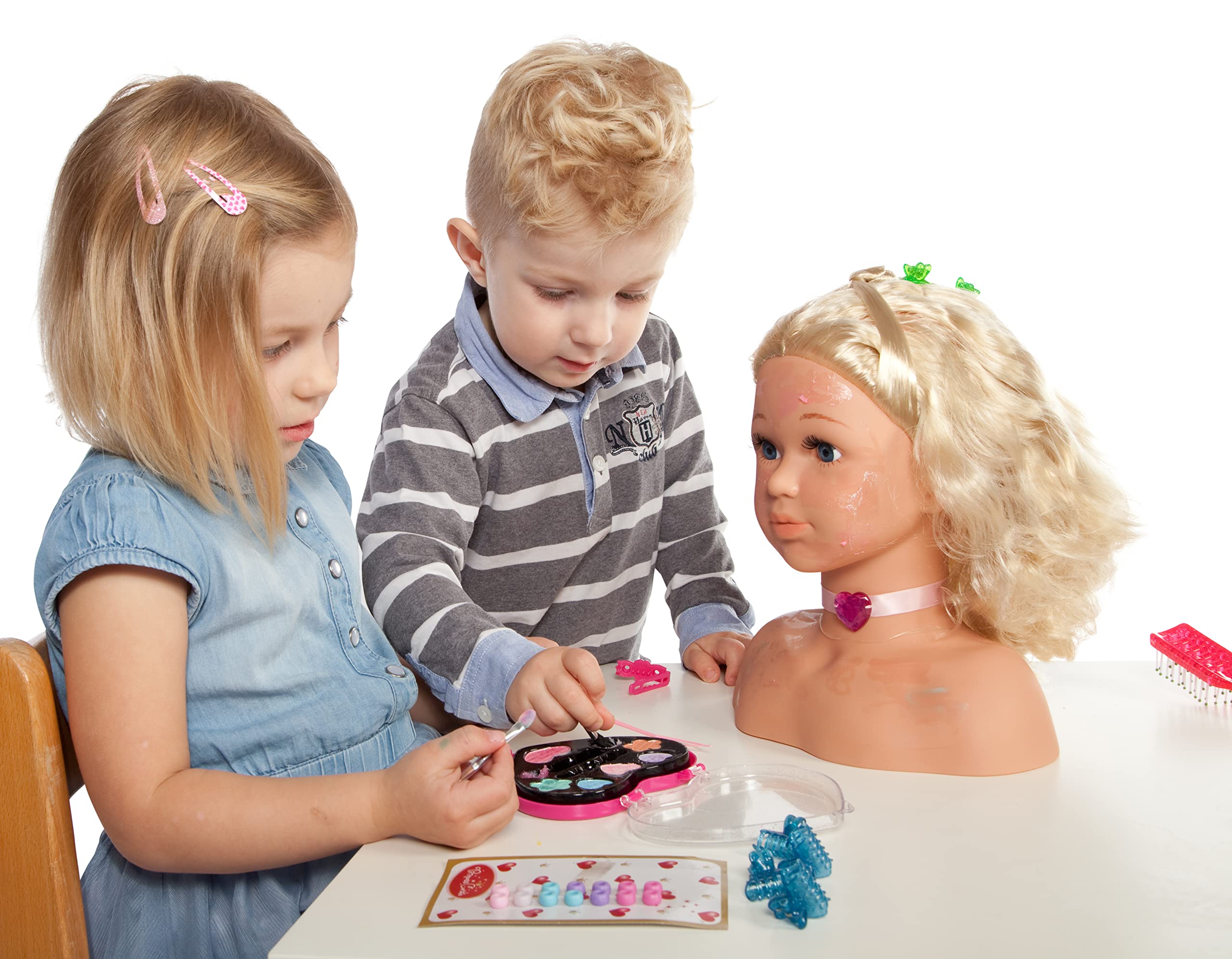 Theo Klein Princess Coralie Make-Up & Hairdressing Head Sophia with Accessories 12