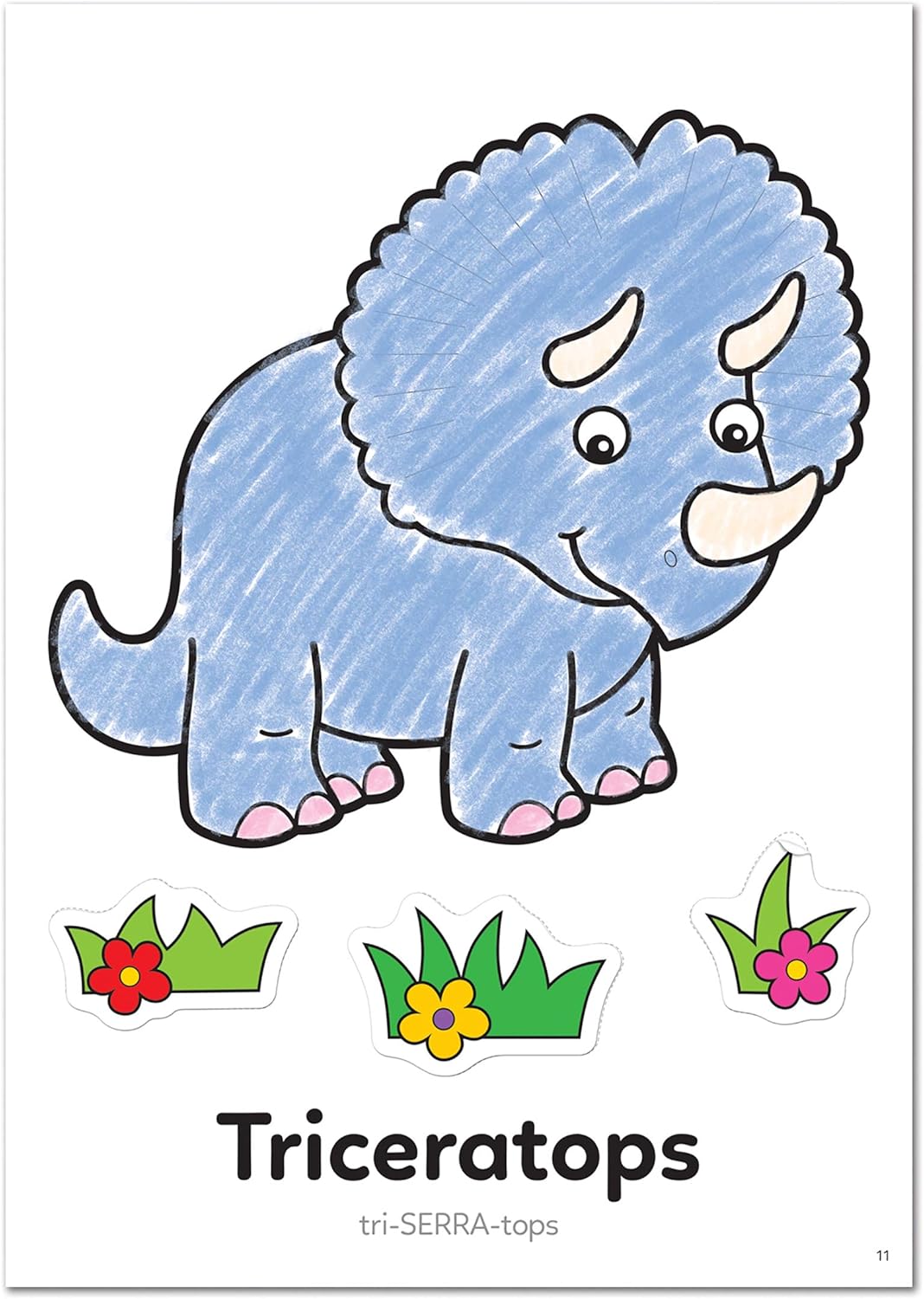 Orchard Toys Dinosaur Sticker Colouring Book - Educational Colouring Book with 34 Stickers 3