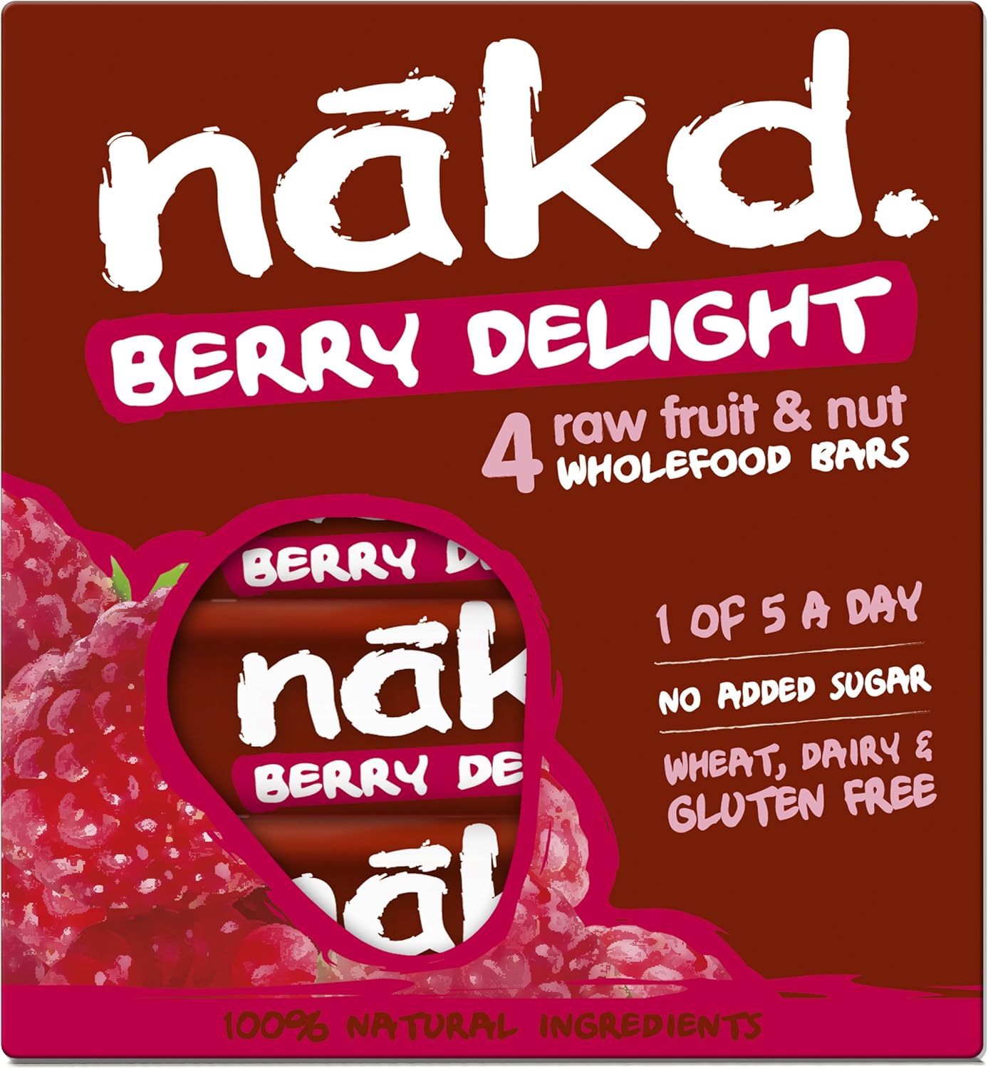 Nakd Berry Delight 35g Fruit & Nut Snack Bar - Case of 48 Raw, Vegan, Gluten-Free Bars 4