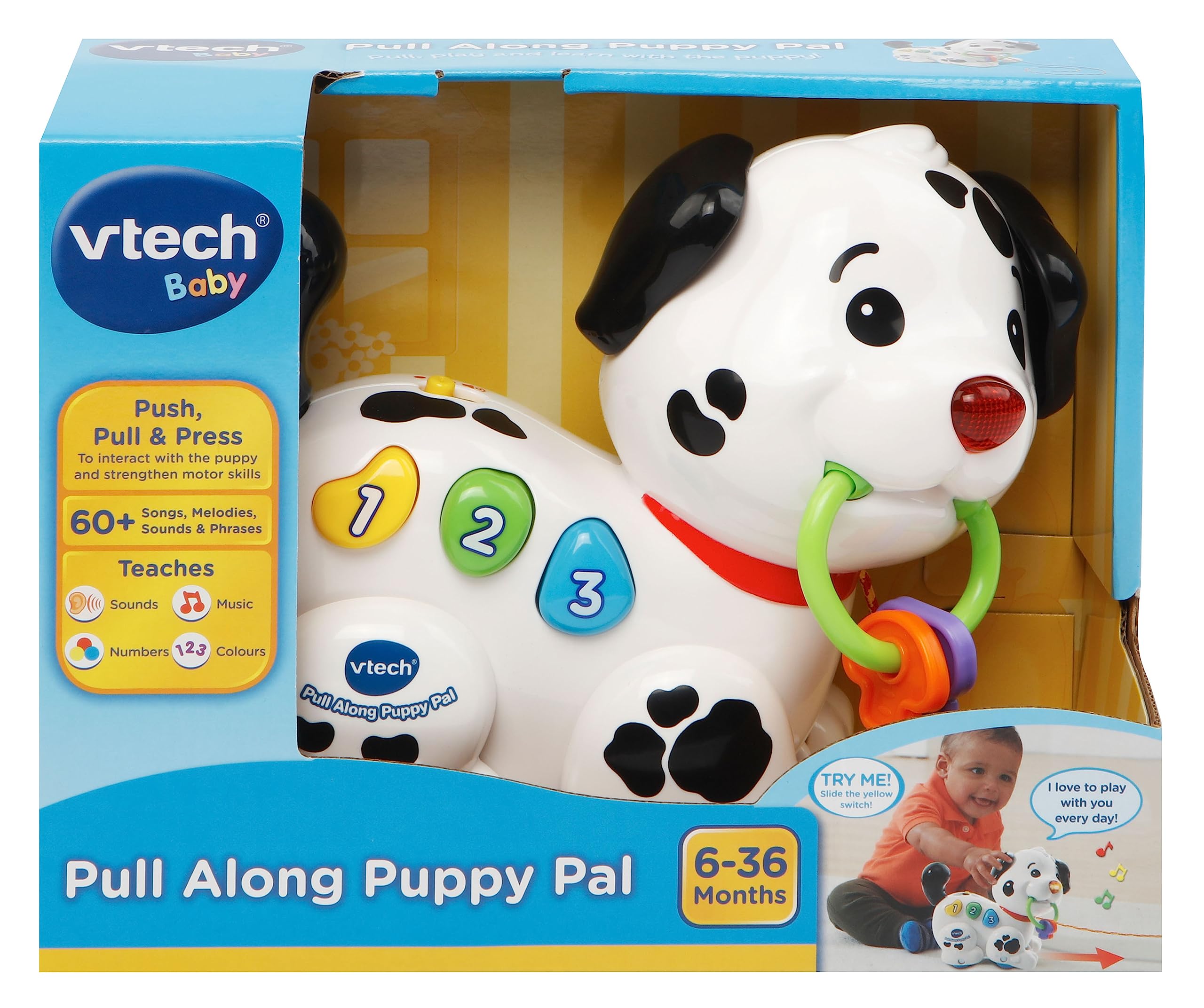 VTech Pull Along Puppy Pal - Interactive Musical Walker for Babies 6 Months+ 5