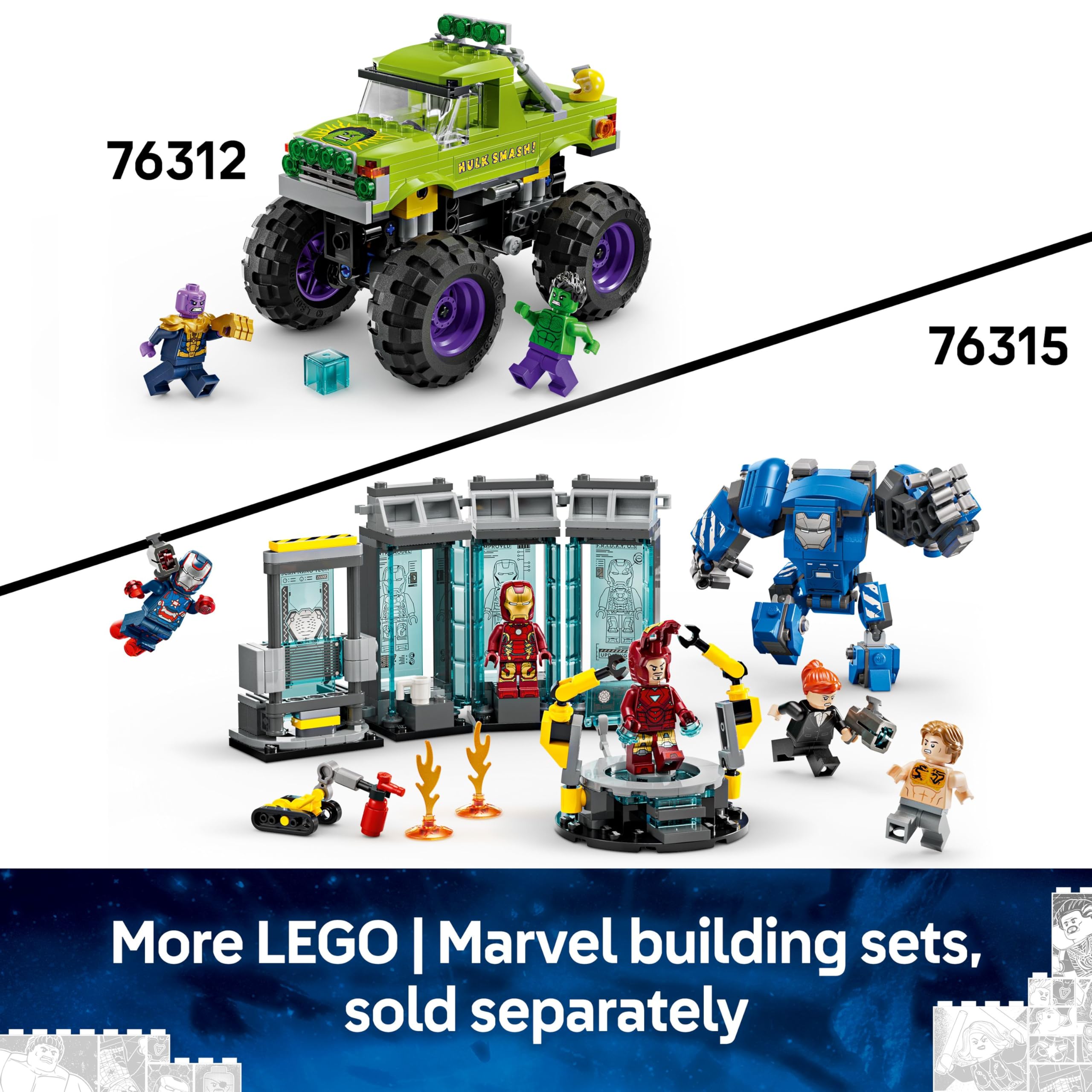 LEGO Marvel 76312 The Hulk Truck vs. Thanos Building Set for Ages 7+ 7