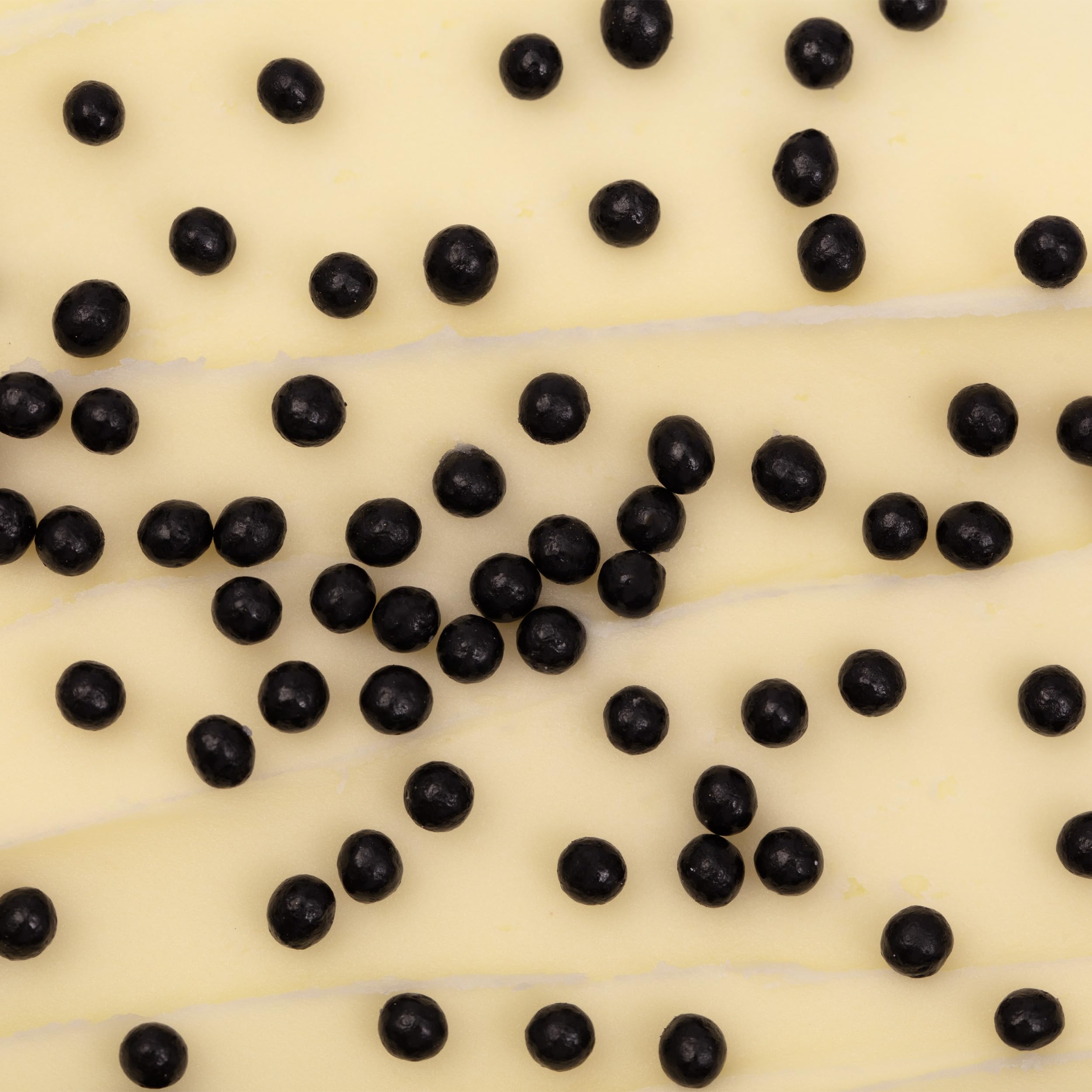 PME Cake Pearl Sprinkles - Black 4mm Edible Sugar Pearls | 74g 4