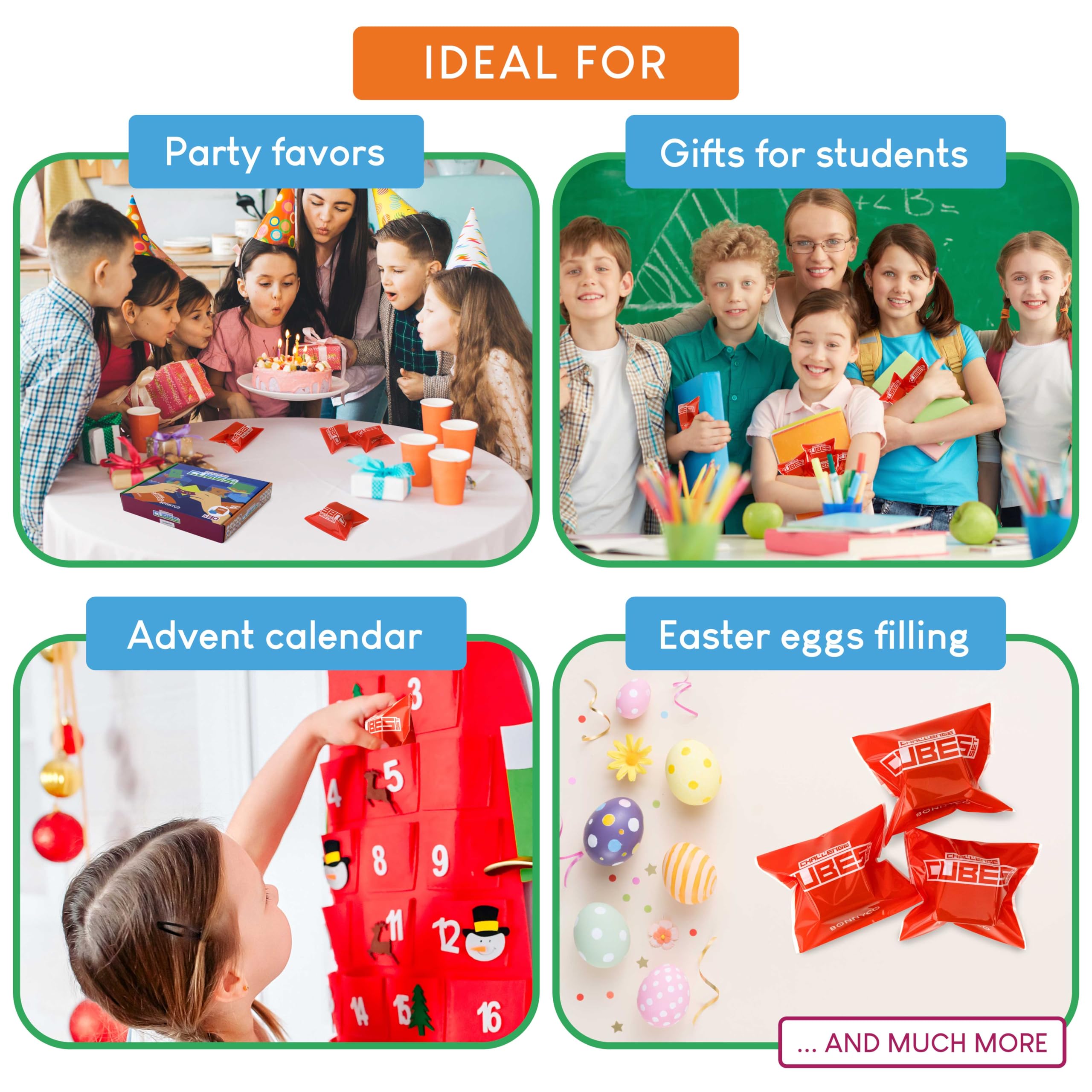 BONNYCO Challenge Cubes Party Bag Fillers for Kids Unisex Pack 30, Kids' Pa 5