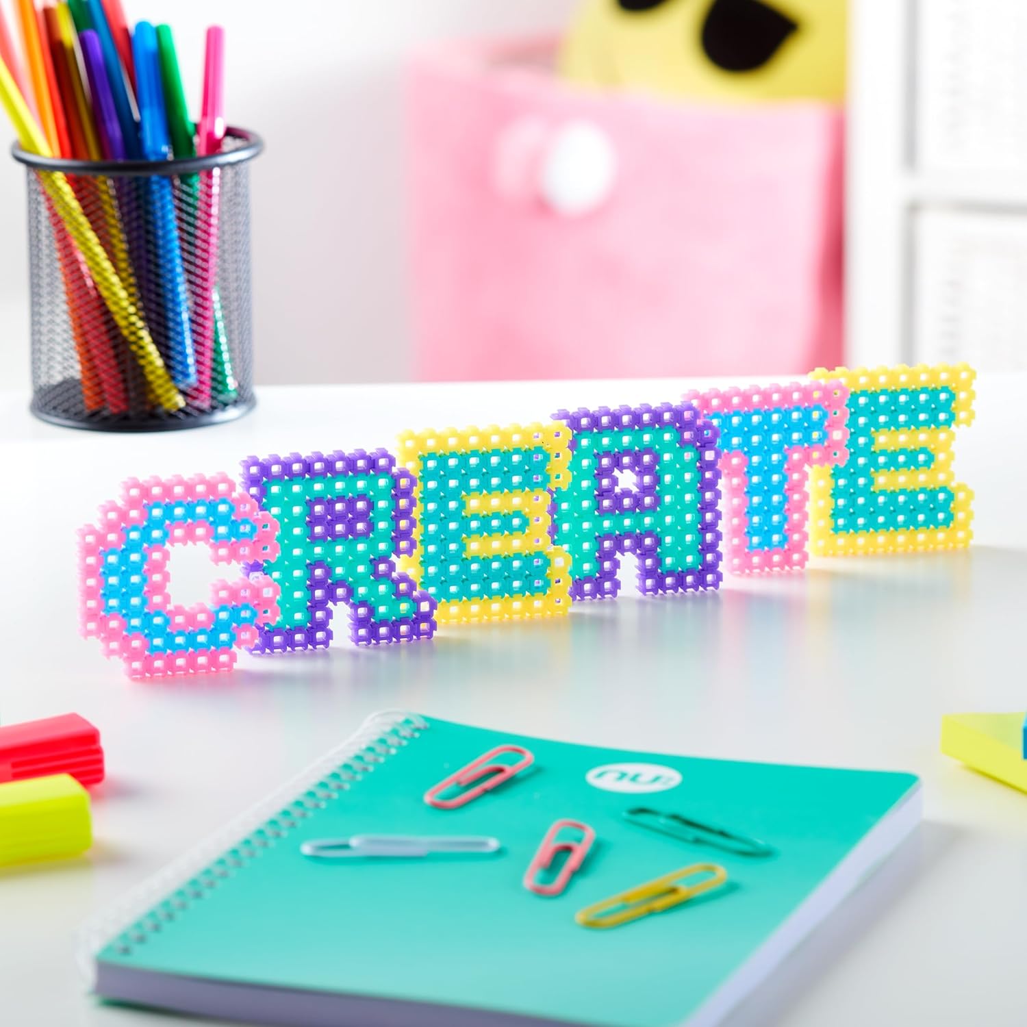 Simbrix Alphabrix Pack - 350+ Brix Creative Building STEM Arts & Crafts Toy for Kids 5