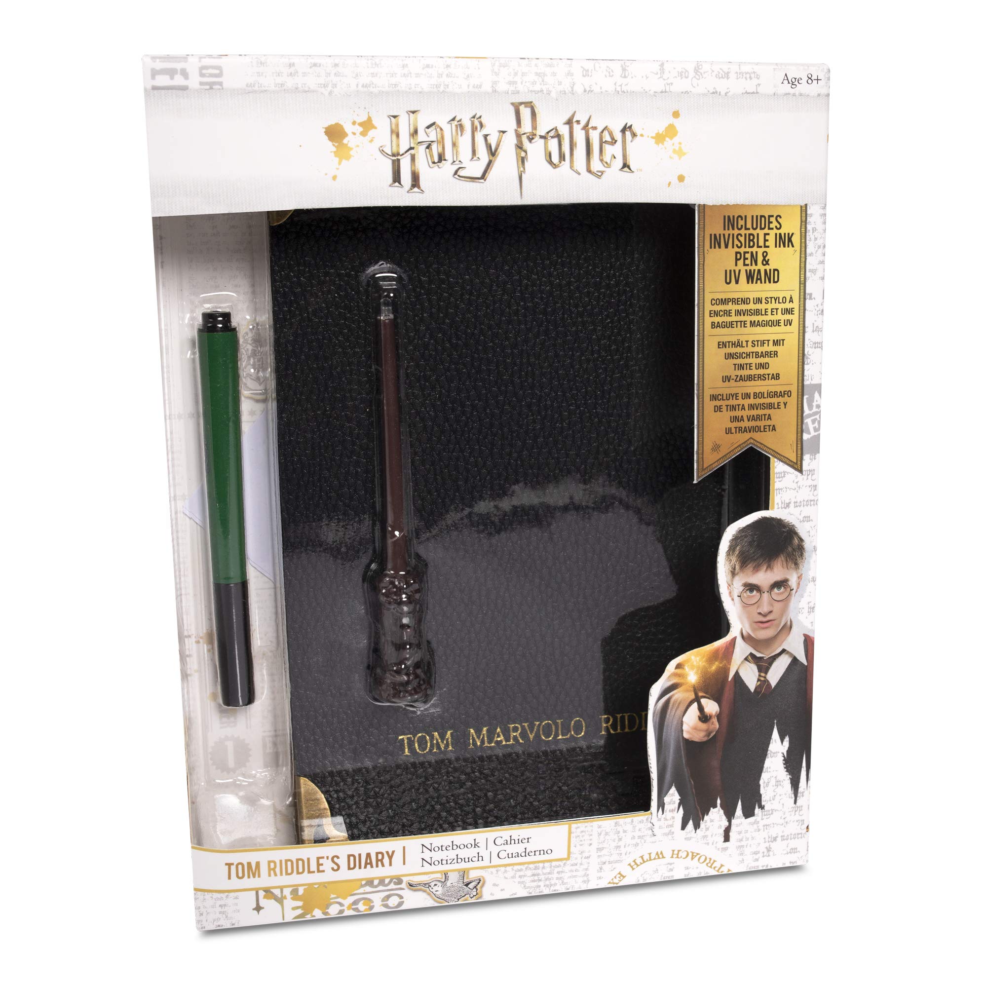 WOW! STUFF - Tom Riddle's Secret Diary with Slytherin Invisible Ink Pen & UV Light-Up Wand 9