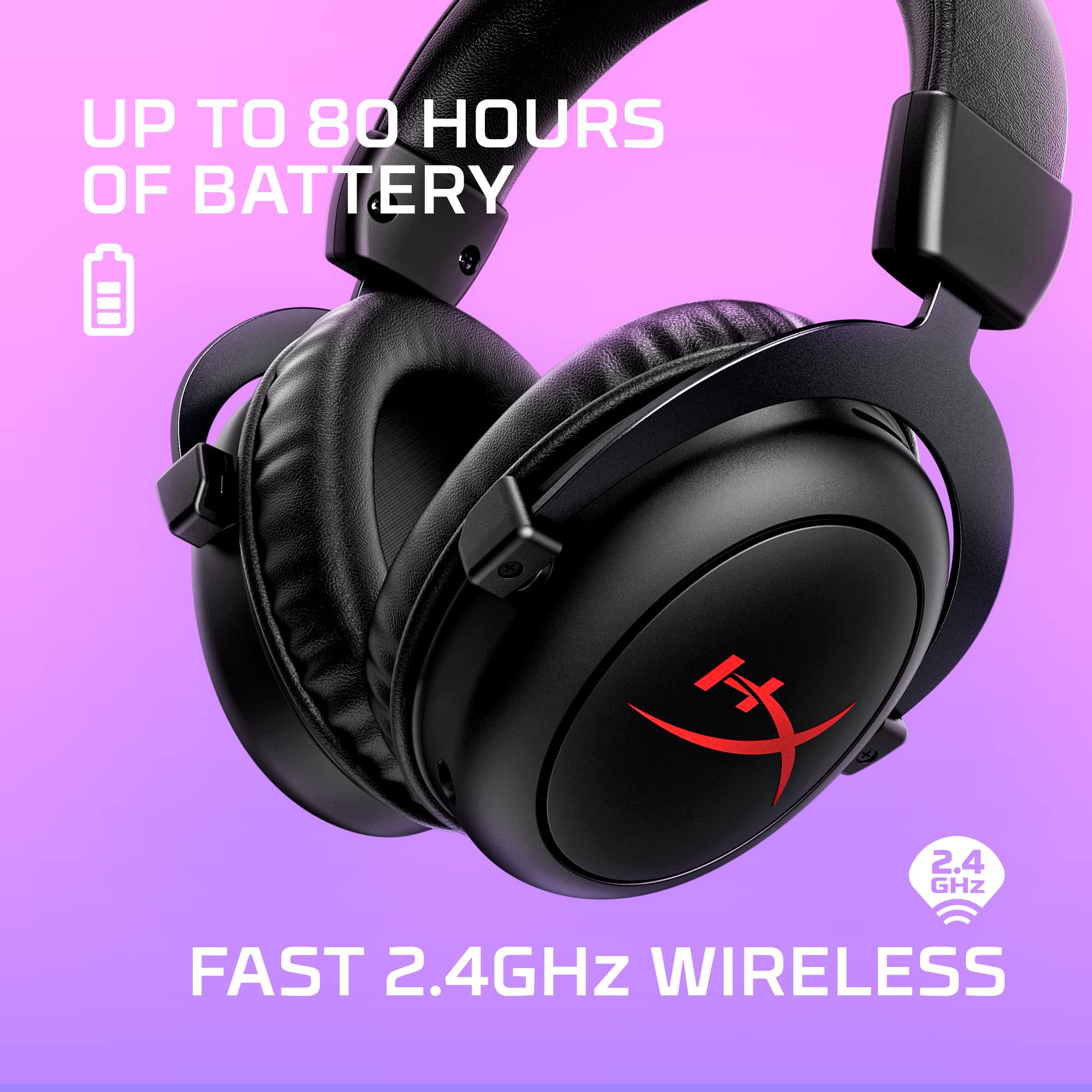 HyperX Cloud II Core Wireless - Gaming Headset for PC with DTS Headphone:X Spatial Audio 7