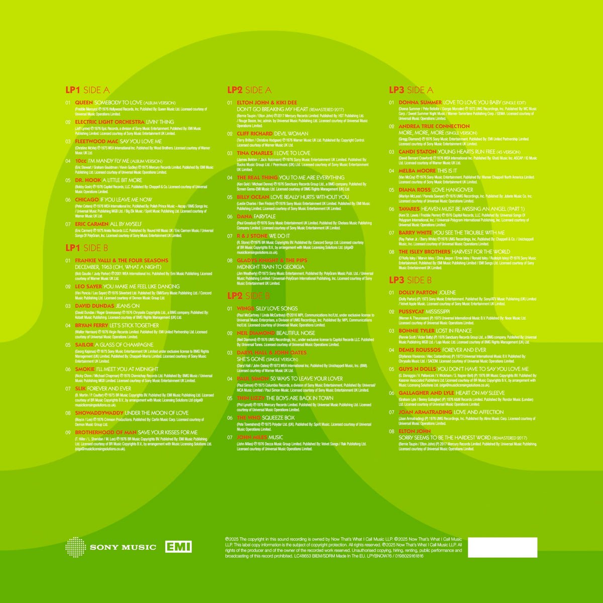 NOW - Yearbook 1976 [3LP Lime Green Vinyl]