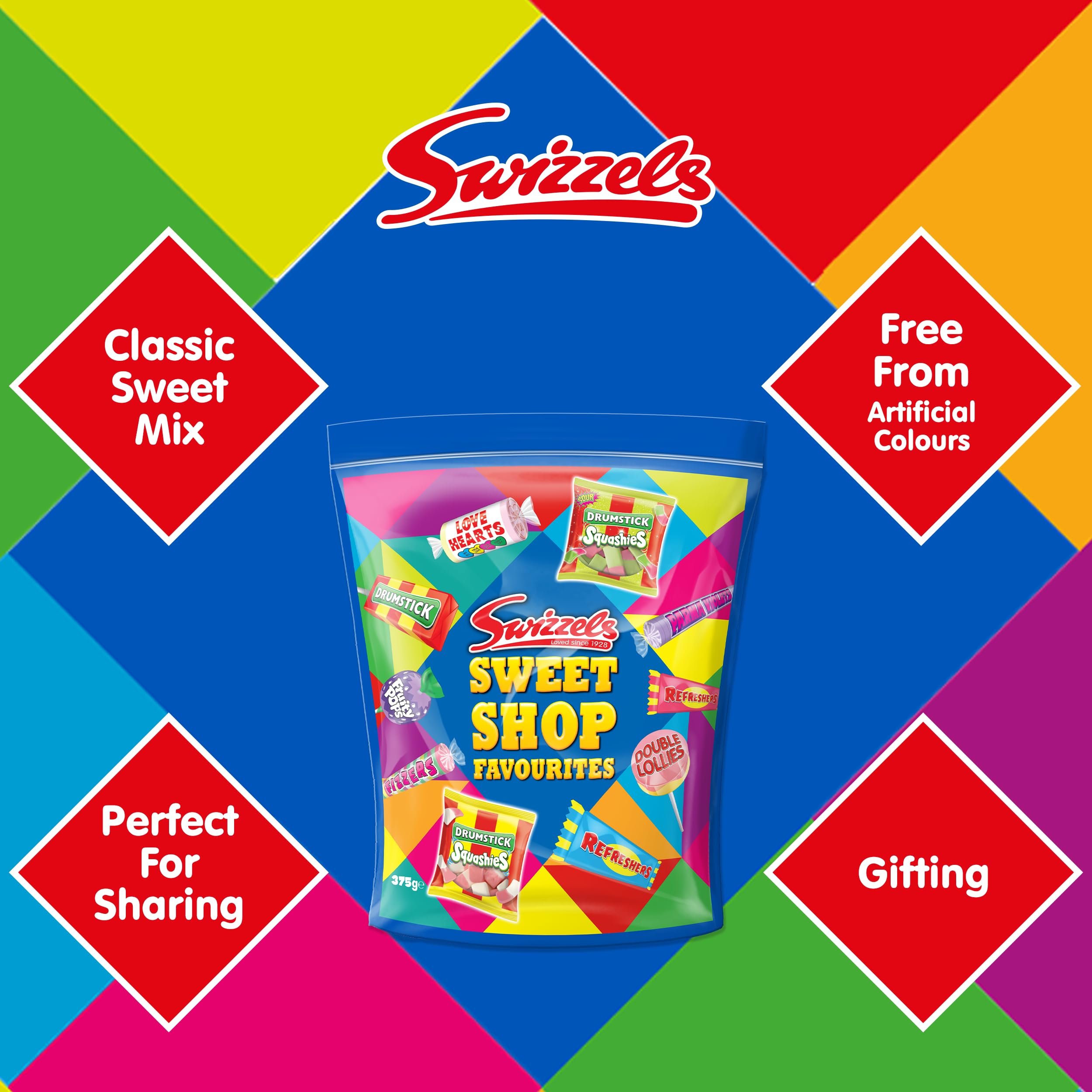 Swizzels Sweet Shop Favourites Pouch, 375g