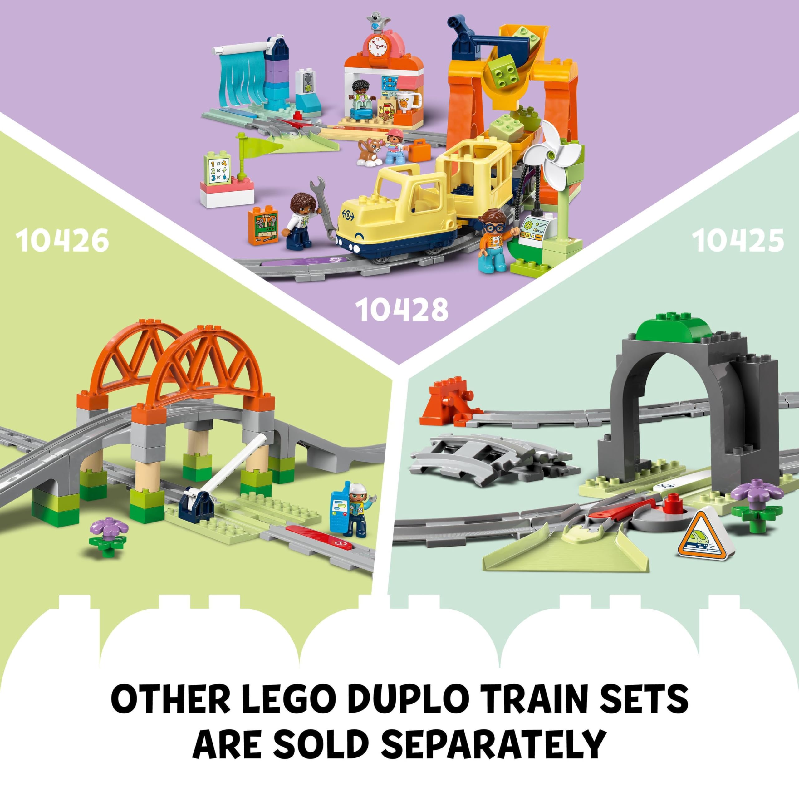 LEGO DUPLO Interactive Adventure Train Set - Educational Building Toy for Toddlers 2+ 16