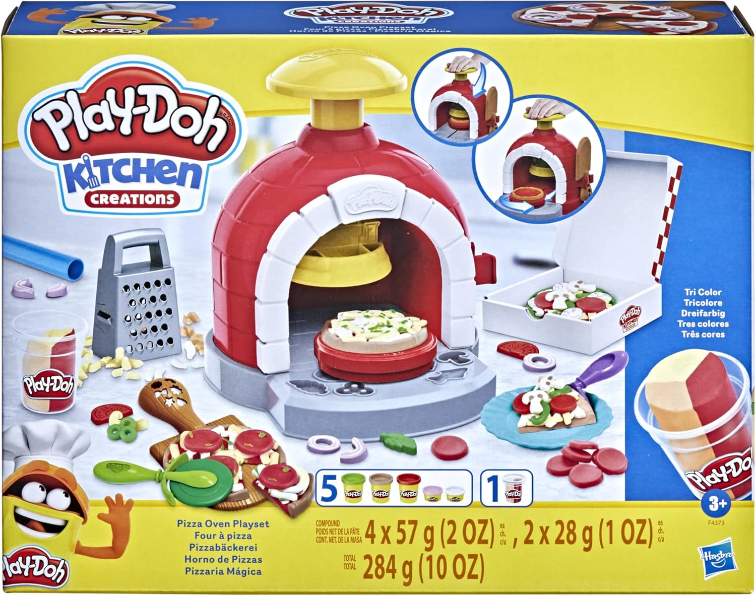 Play-Doh Kitchen Creations Pizza Oven Playset - 6 Colors & 8 Tools for Kids 3+