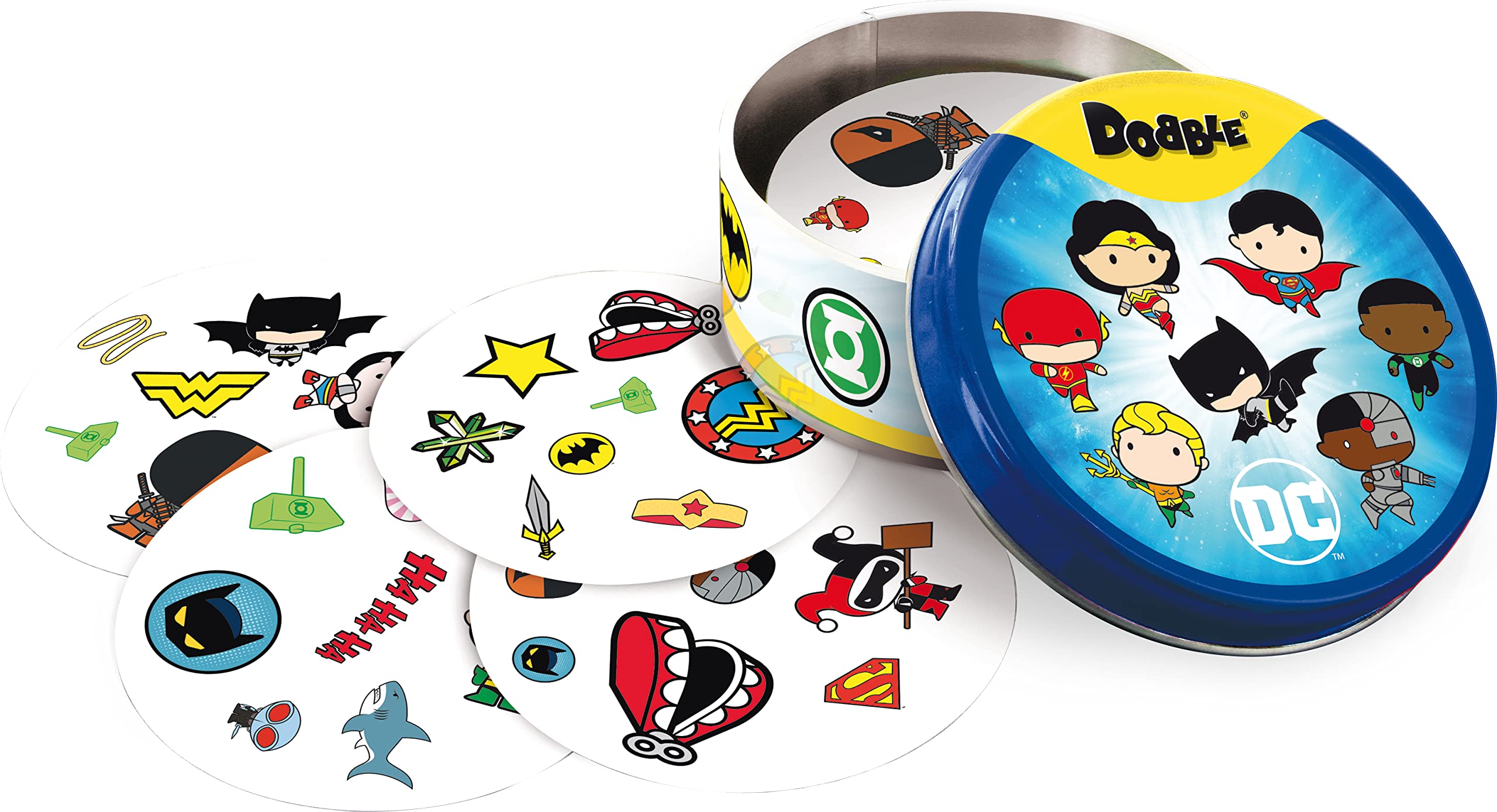 Asmodee Dobble DC Justice League Card Game for Kids & Families 4