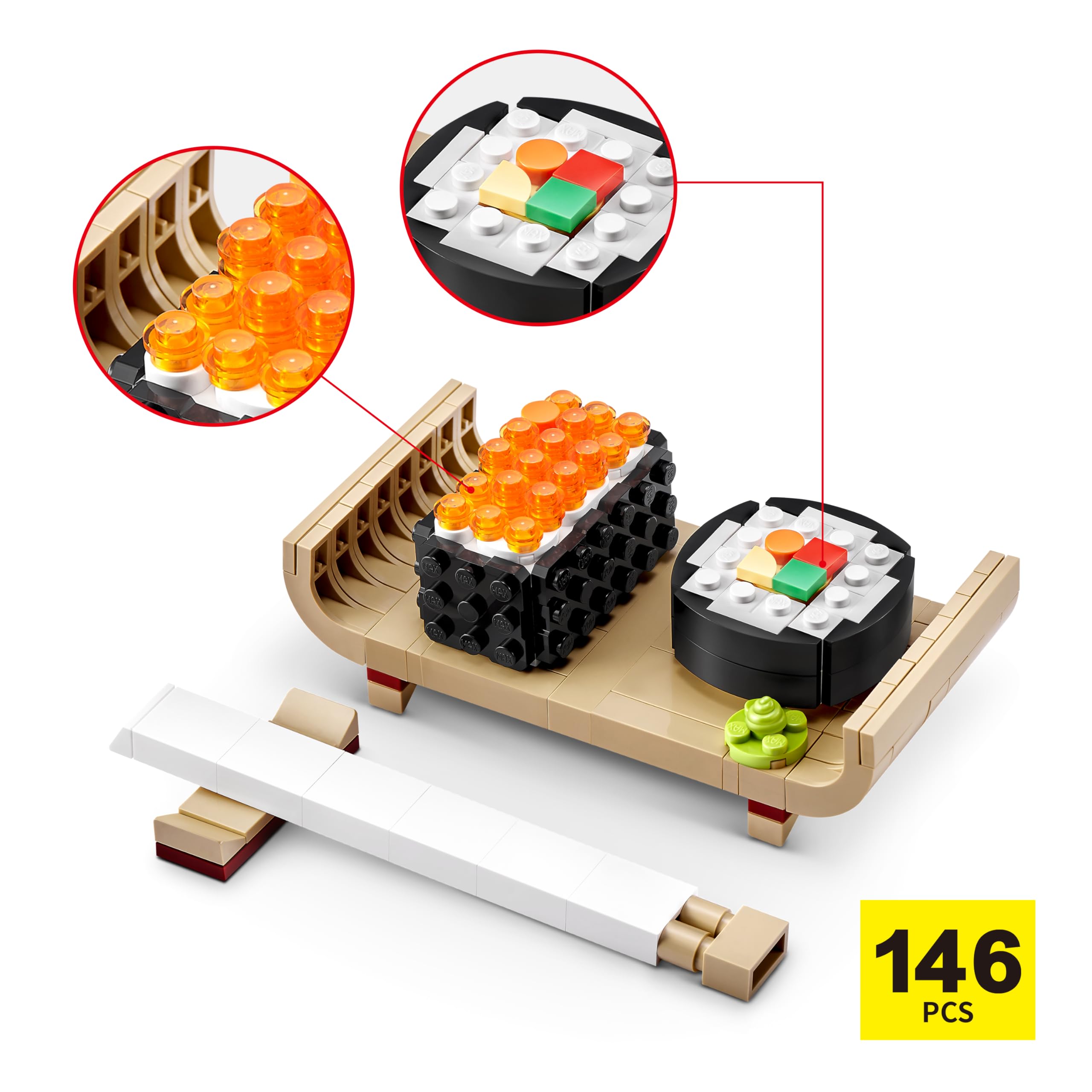 Max Build More Premium Sushi Bar Collection - Building Set for Ages 8+ 7