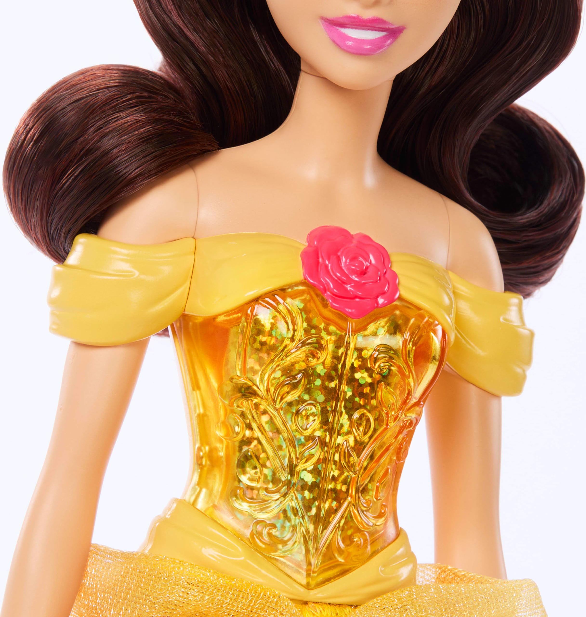 Disney Princess Belle Posable Fashion Doll - Sparkling Movie-Inspired Outfit & Accessories 9