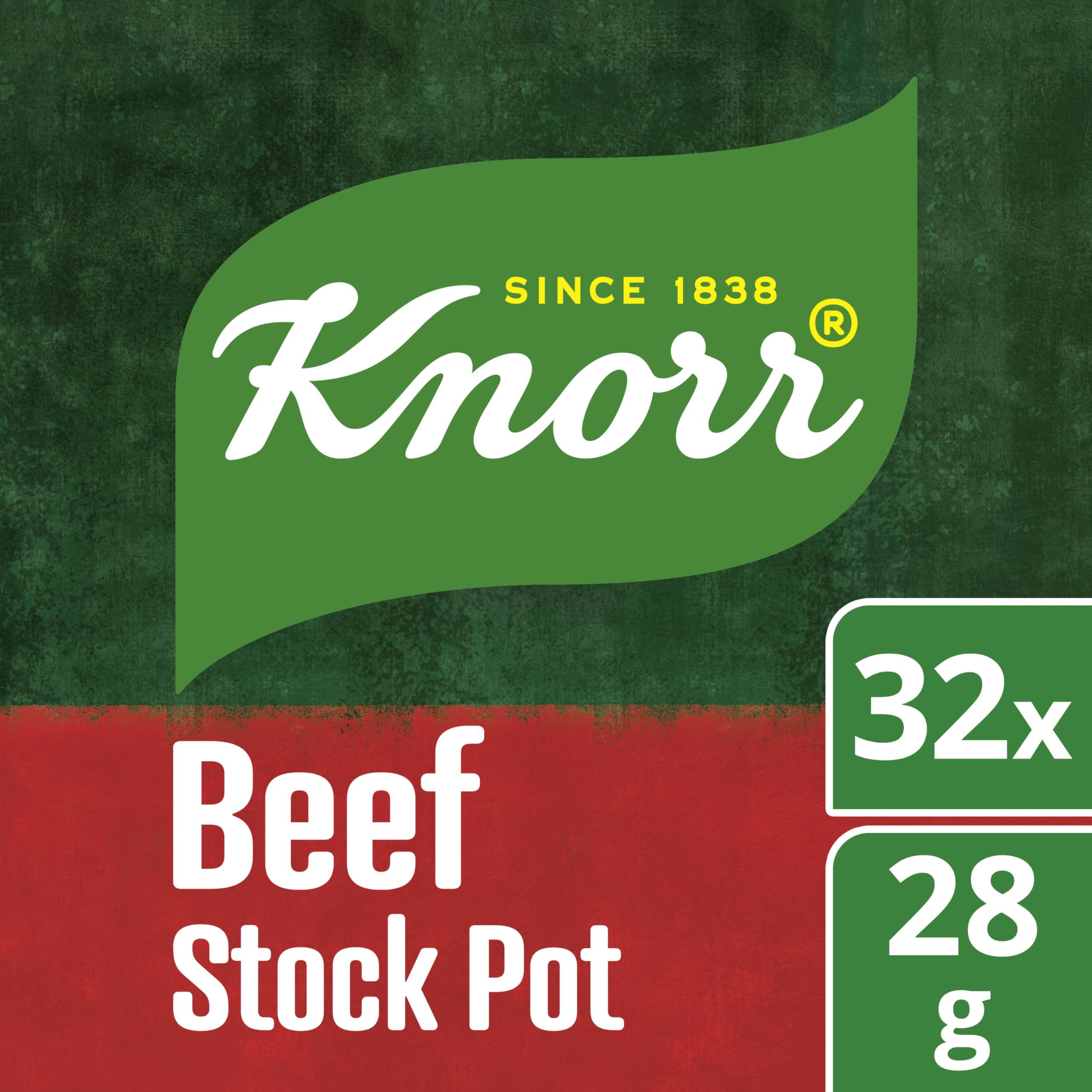 Knorr Beef Stock Pots - Rich Beef Flavour, Gluten-Free | 32 x 28g Pots 2
