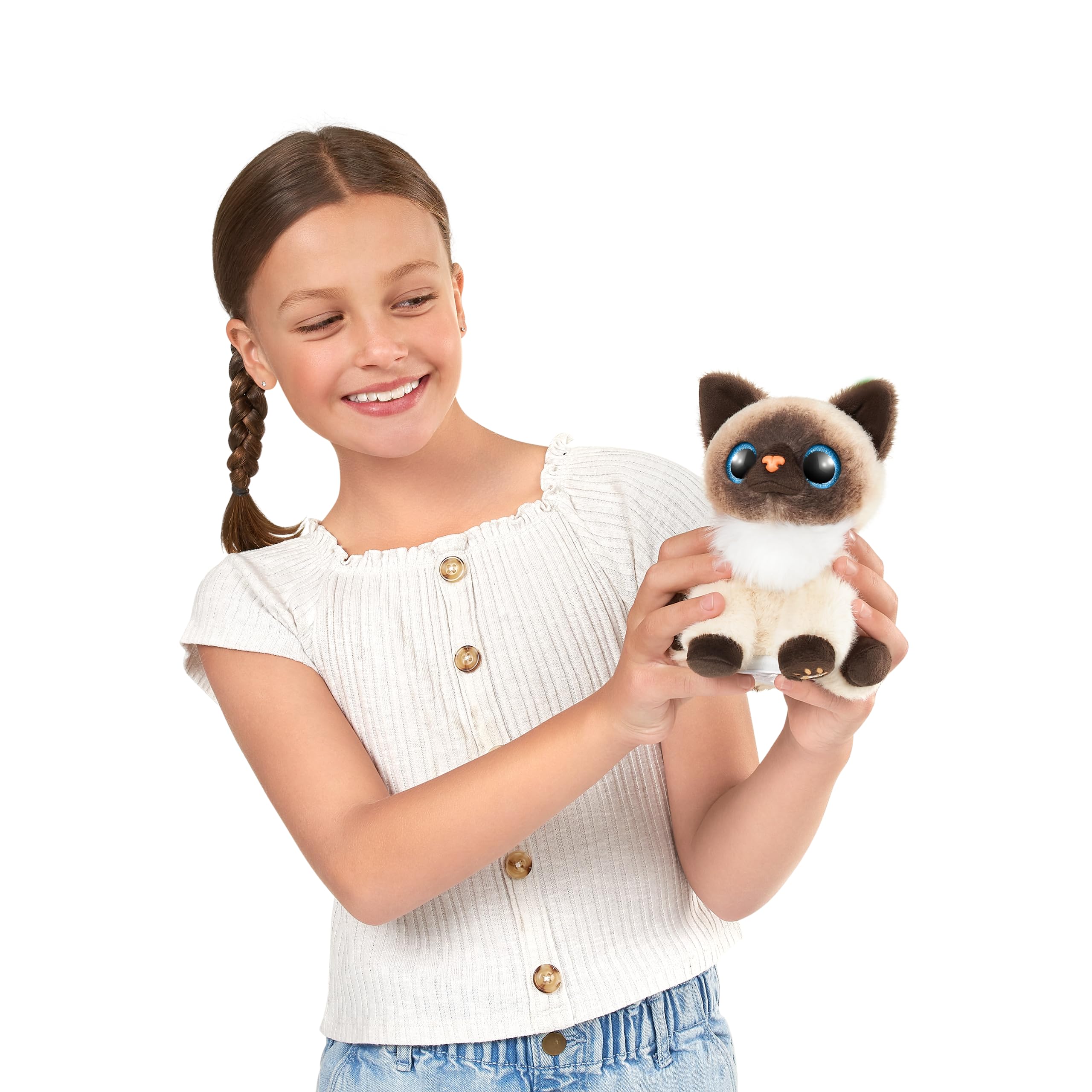 Pets Alive Smitten Kitten - Bonnie, Interactive Electronic Plush Toy with 10 Real Kitten Sounds, Ages 3+ 4