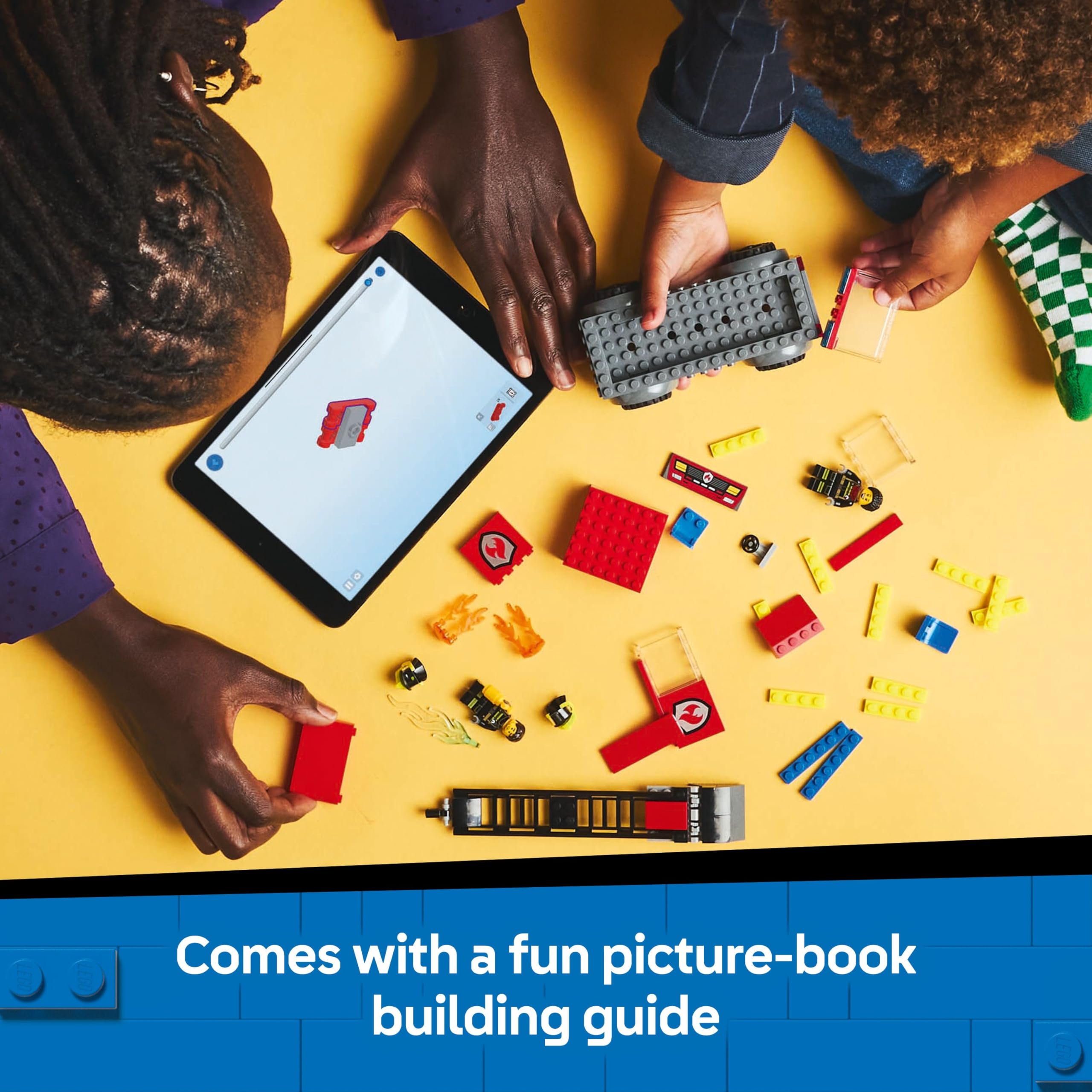 LEGO City Fire Engine with Ladder Toy - Building Set for Kids Aged 4+ 10