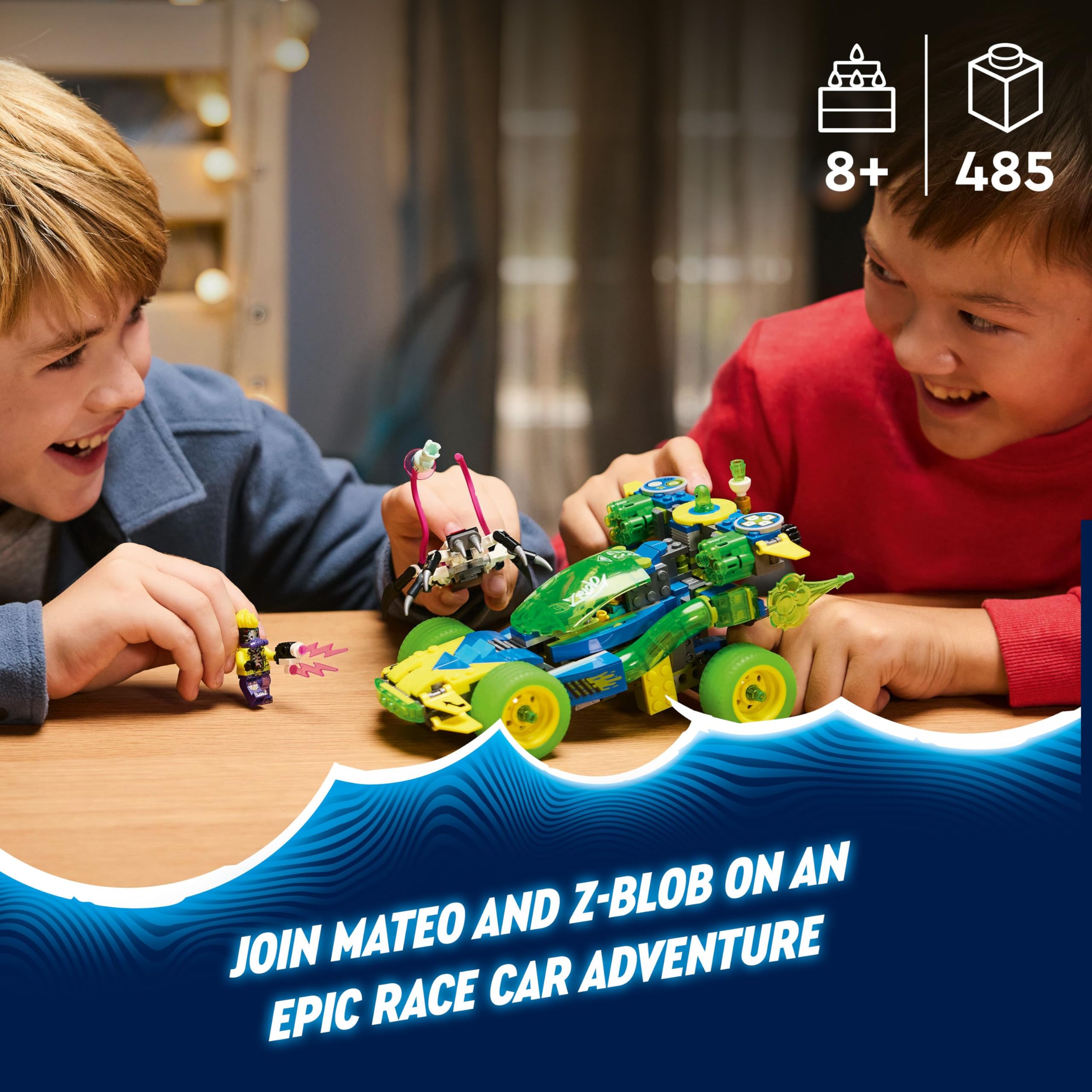LEGO DREAMZzz 2in1 Mateo and the Z-Blob Action Race Car to Motorbike Building Set - 485 Pieces for Ages 8+ 6