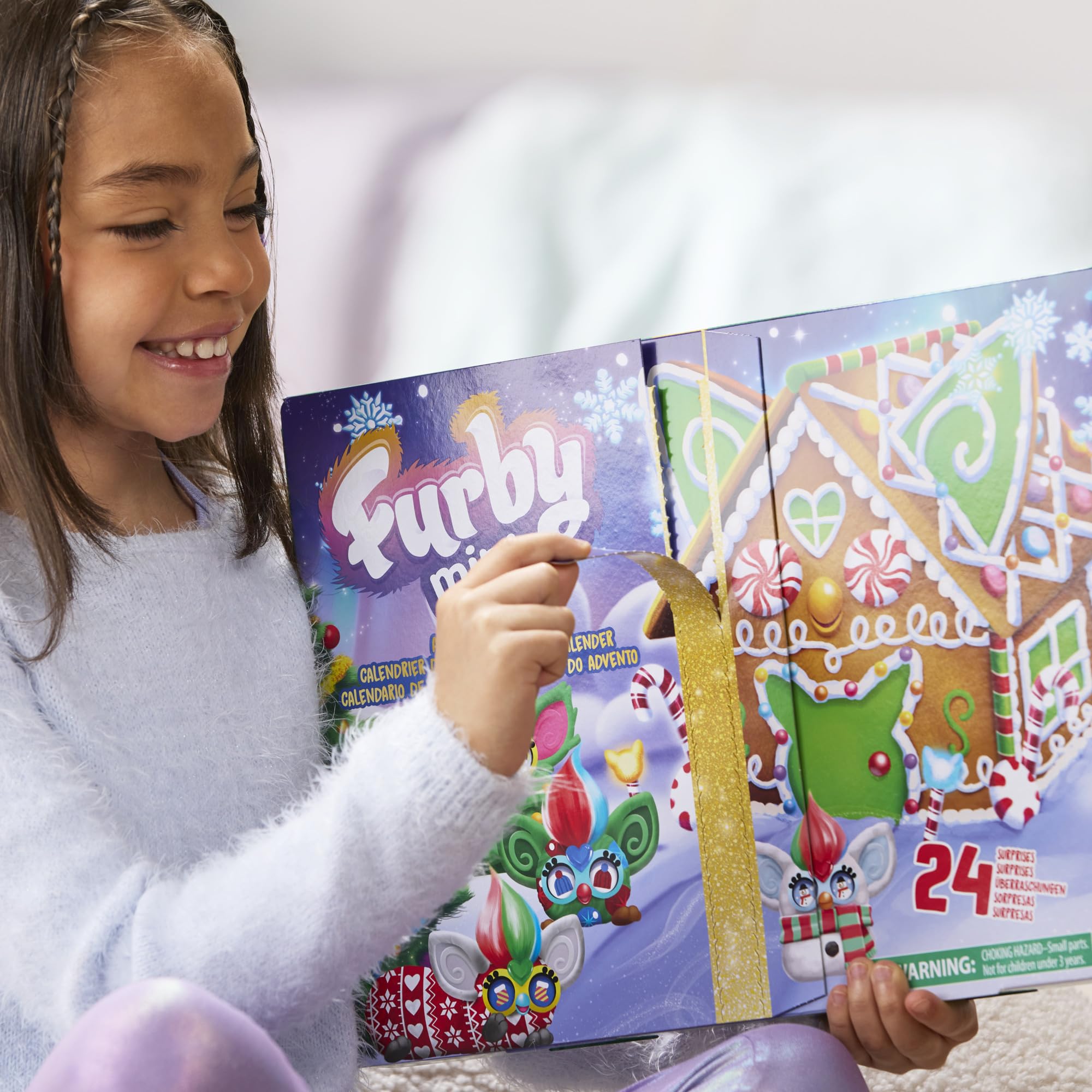 Furby Minis Furbulous Advent Calendar - 24 Days of Collectible Figures, Stickers & Keychain Charms 6