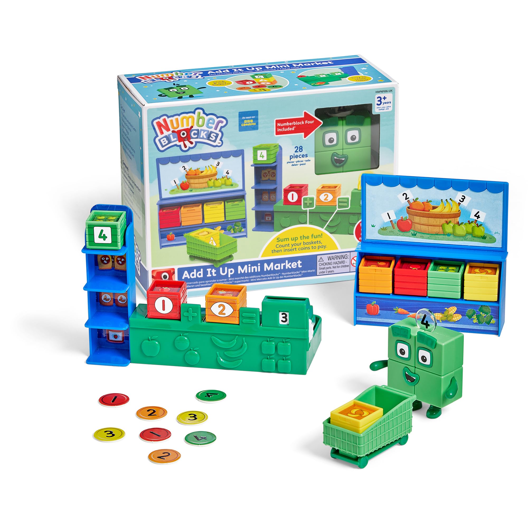 Learning Resources Numberblocks Add It Up Mini Market - Educational Role Play Toy for Ages 3+