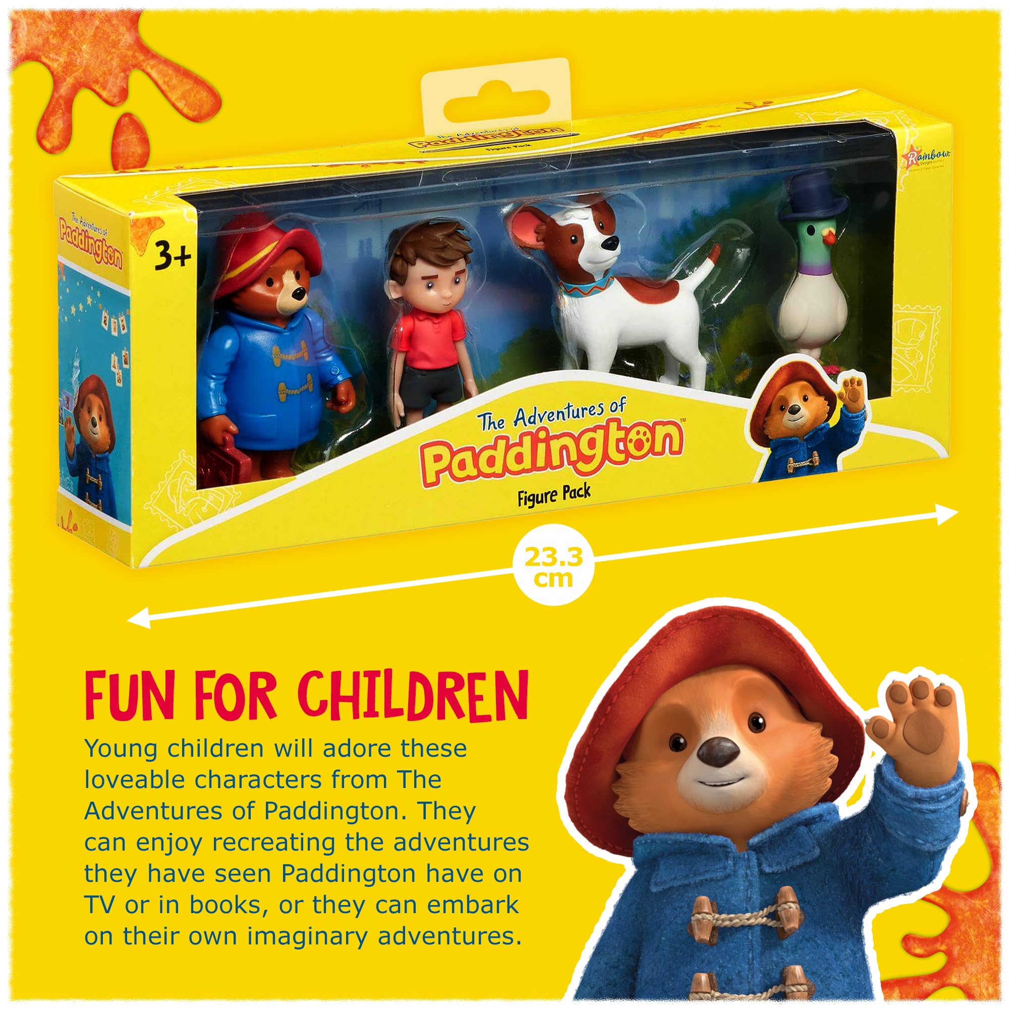 Rainbow Designs The Adventures of Paddington - Paddington Bear & Friends Multi Figure Pack 4
