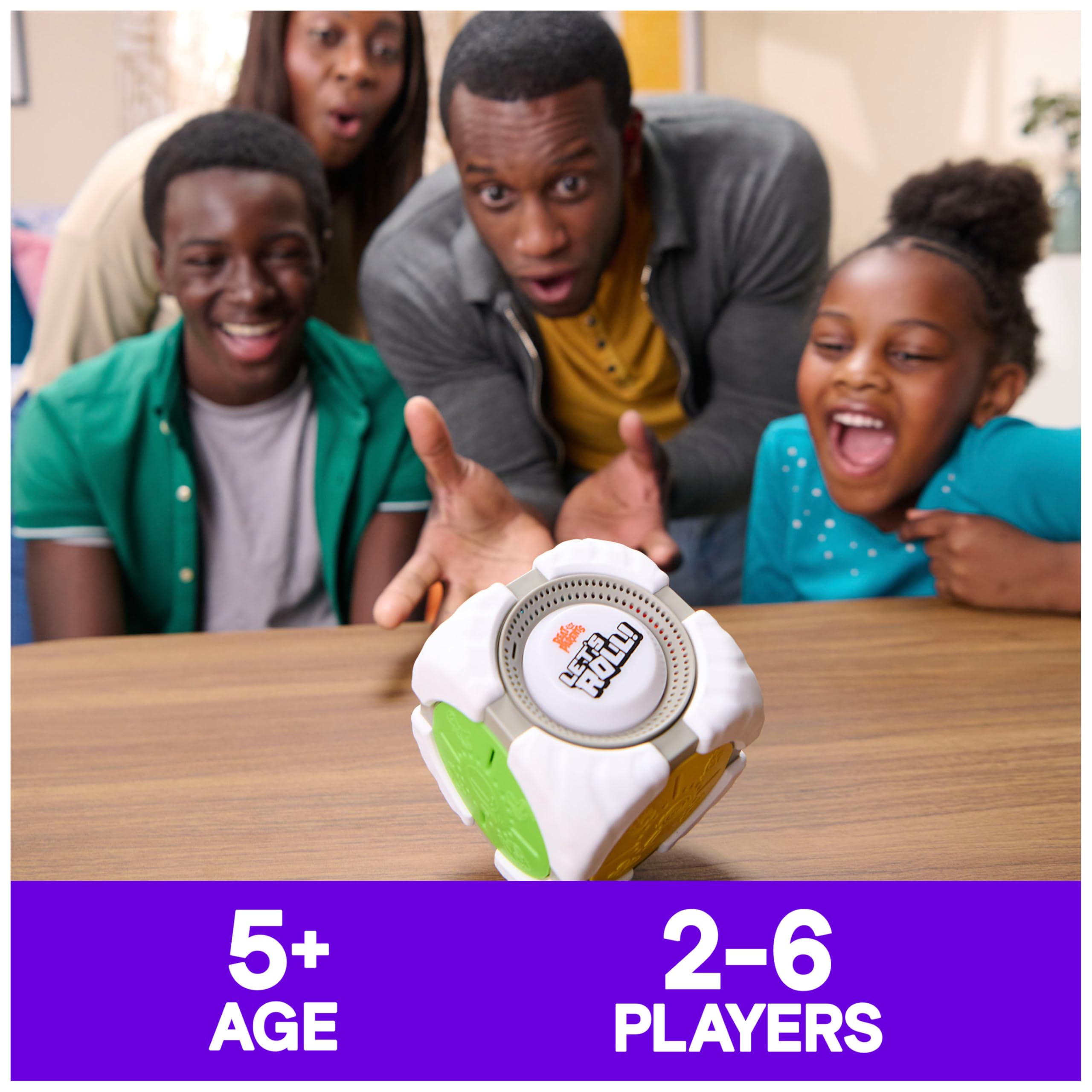 Beat the Parents: Let's Roll! - 6-in-1 Electronic Family Game Cube for Kids 8+ 6