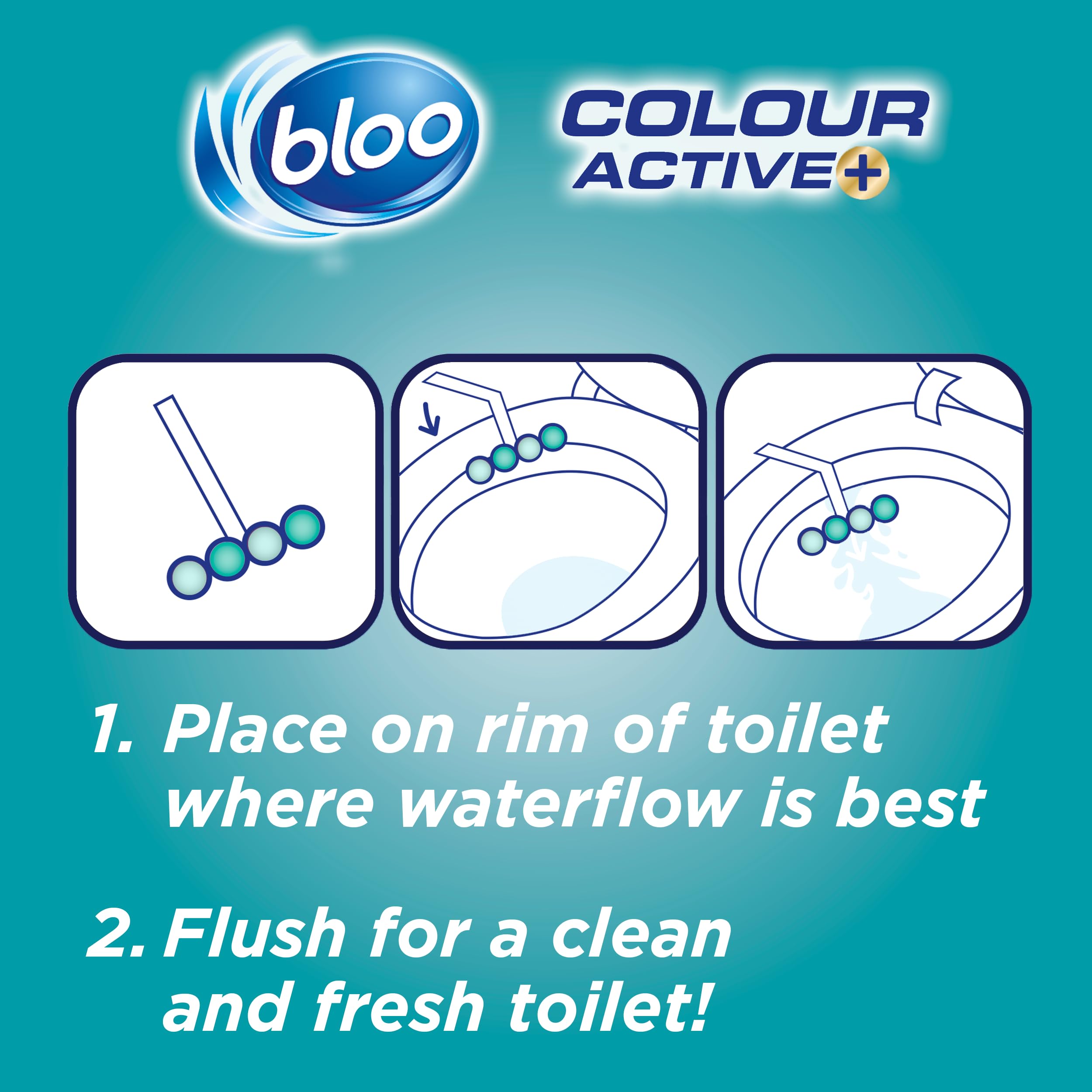 Bloo - Limited Edition Toilet Rim Block Lunar Bloom (3x50g) Clear Water 5