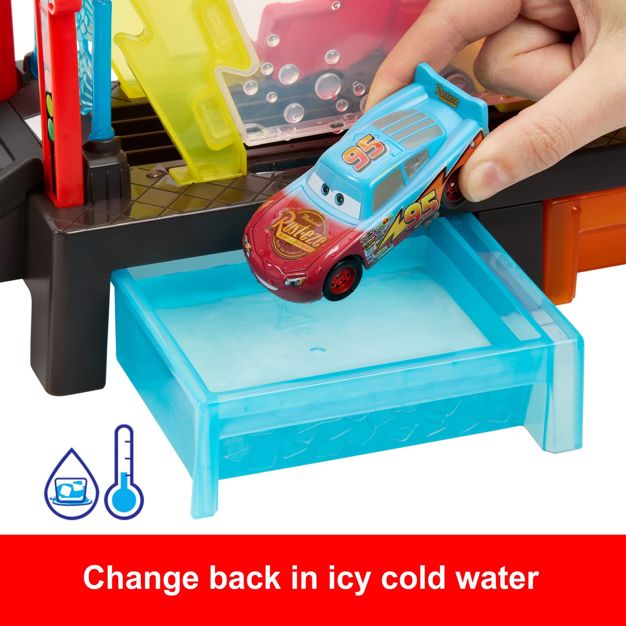 Disney and Pixar Cars Color Changers Race Ready Car Wash Playset - Interactive Vehicle Toy for Kids 4-8 6