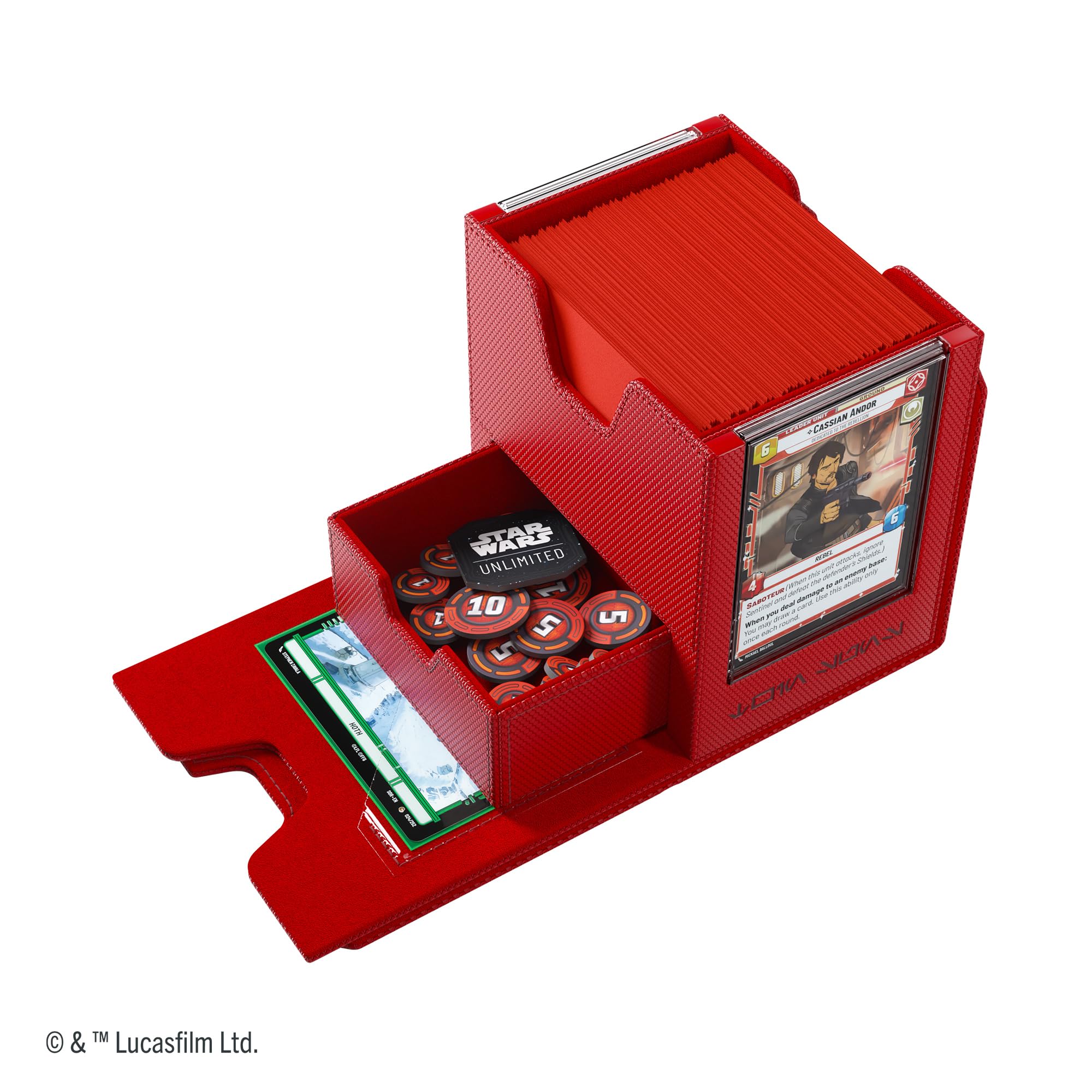 Gamegenic Star Wars: Unlimited Twin Suns Deck Pod - Red 4