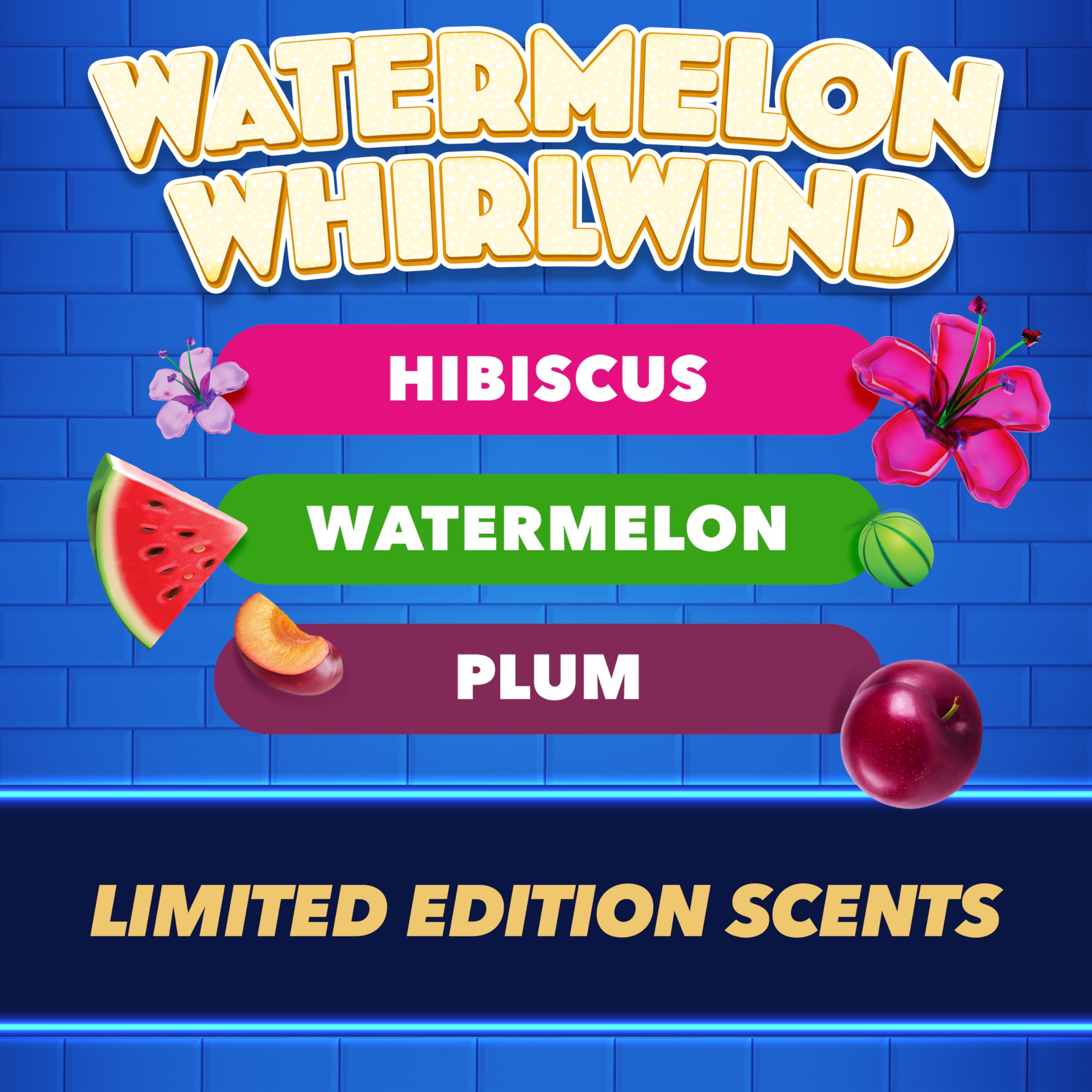 DUCK Colouring Toilet Rim Block - Watermelon Whirlwind Foaming Cleaner | Lasts up to 300 Flushes 4