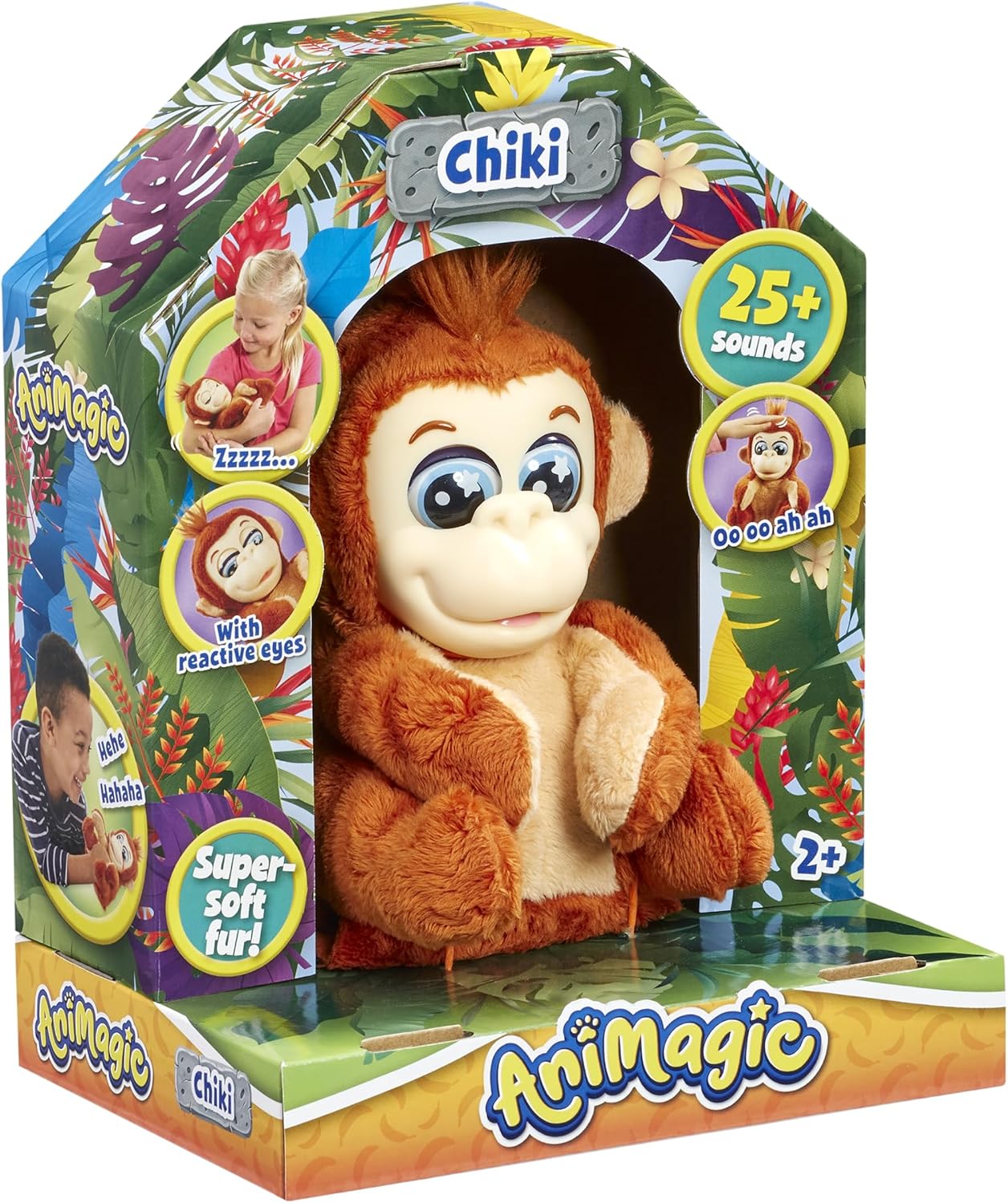Animagic Chiki the Baby Gorilla - Super Soft Interactive Plush with 14+ Sounds & Movements 5