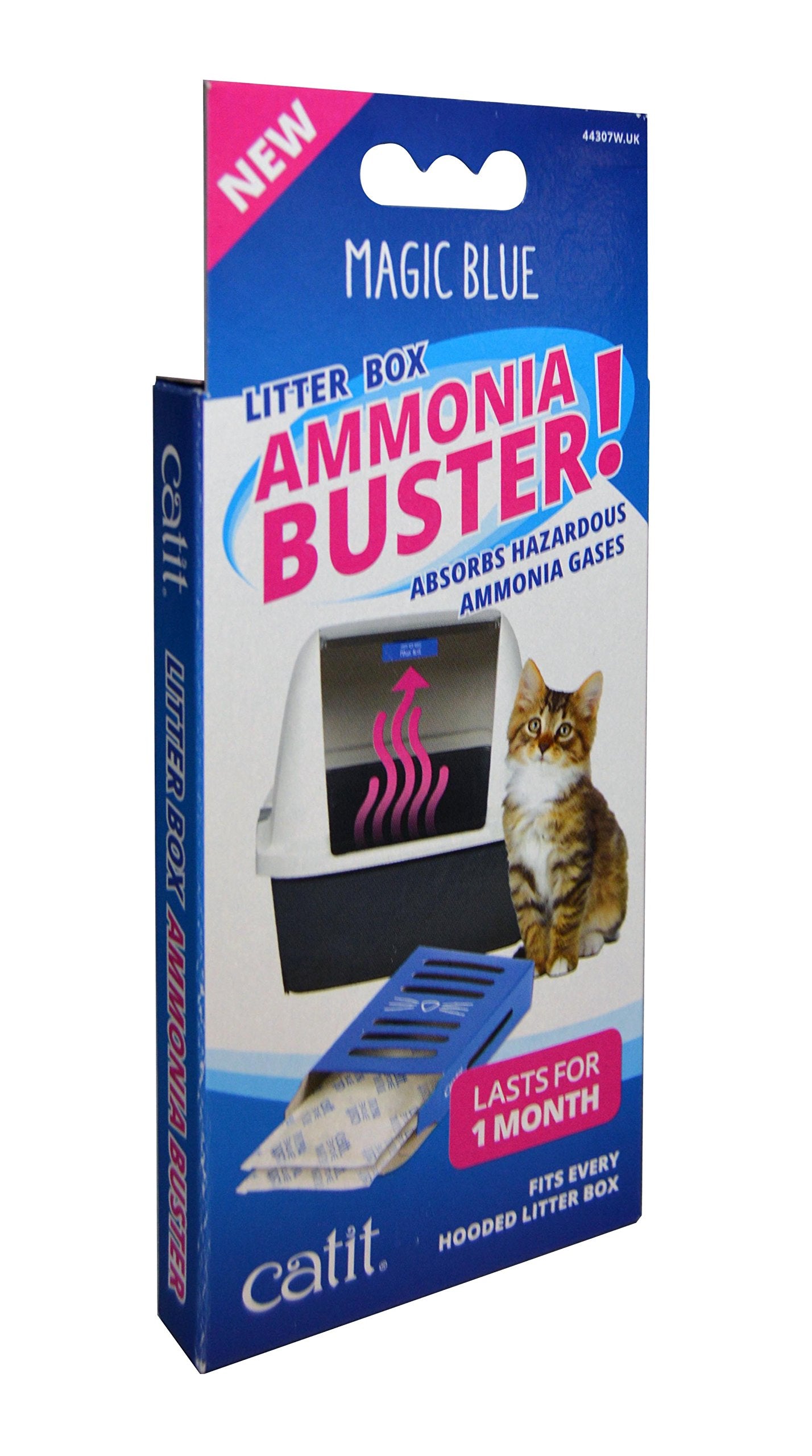 Catit Magic Blue Ammonia Buster Odour Remover | Absorbs 80% Ammonia | Unscented