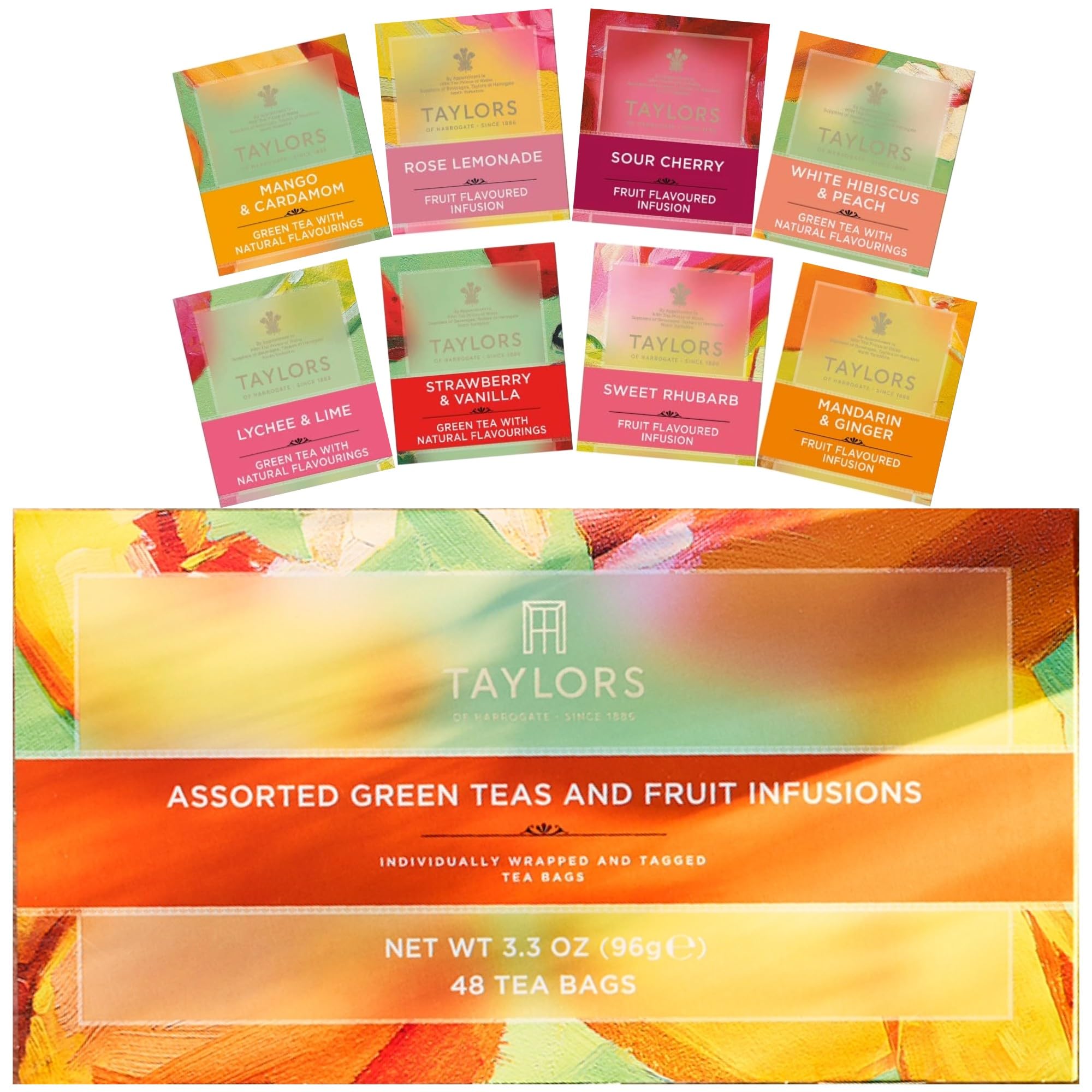 Taylors of Harrogate Assorted Green Teas and Fruit Infusions Selection Gift Box | 48 Count 1