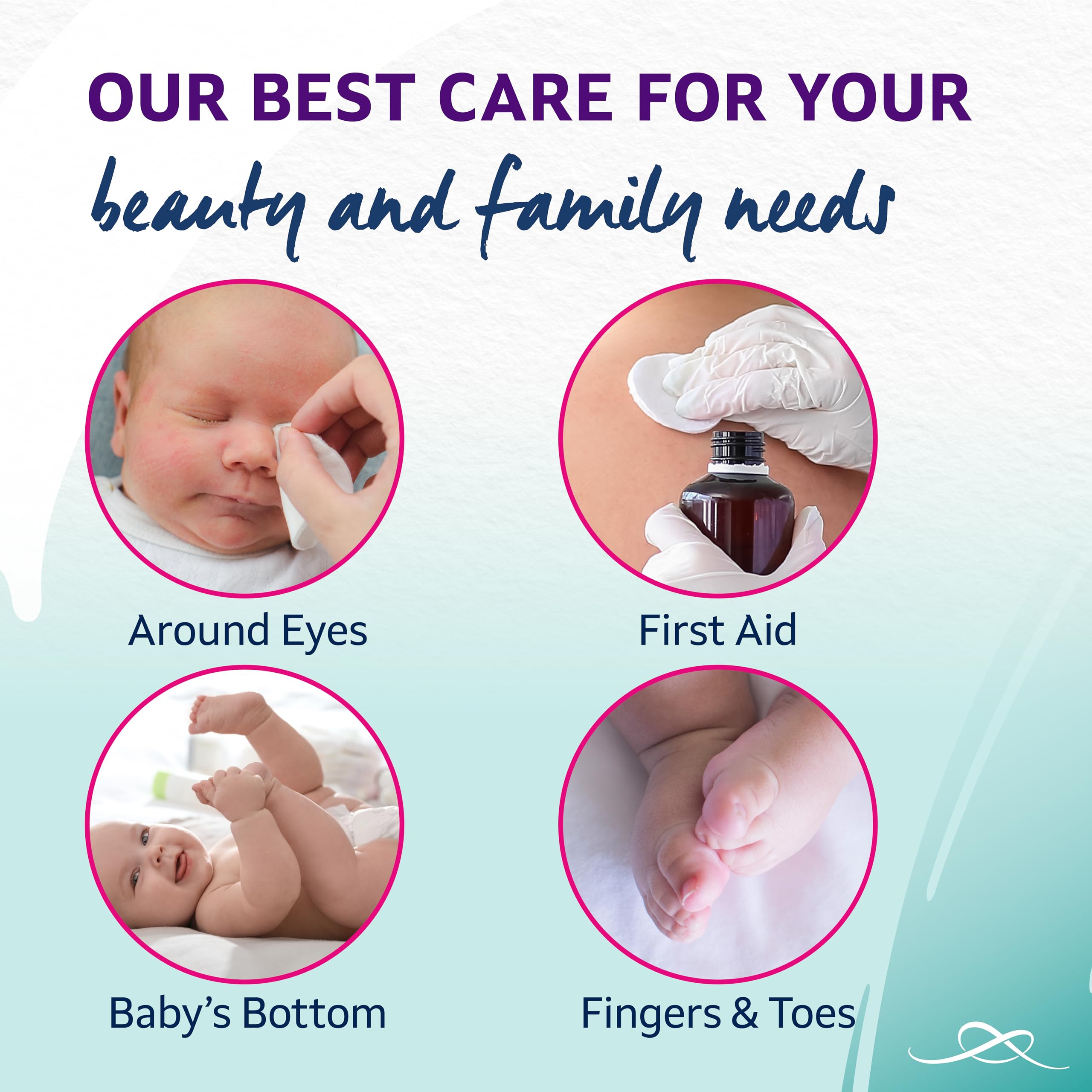 Lil-Lets Baby Cotton Wool Oval Pads (Pack of 50) 4