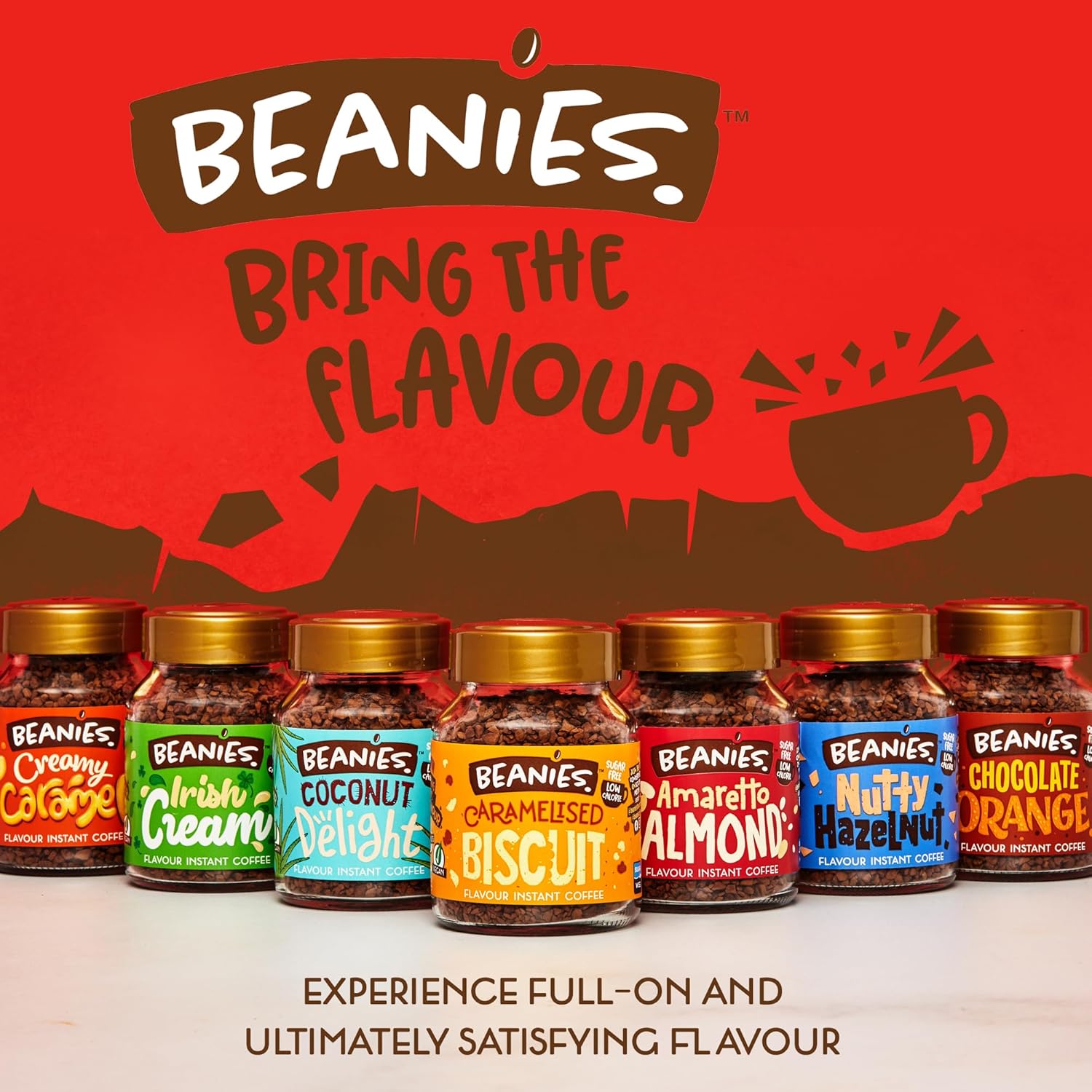 Beanies - Amaretto Almond Flavour Instant Coffee (50g) 5