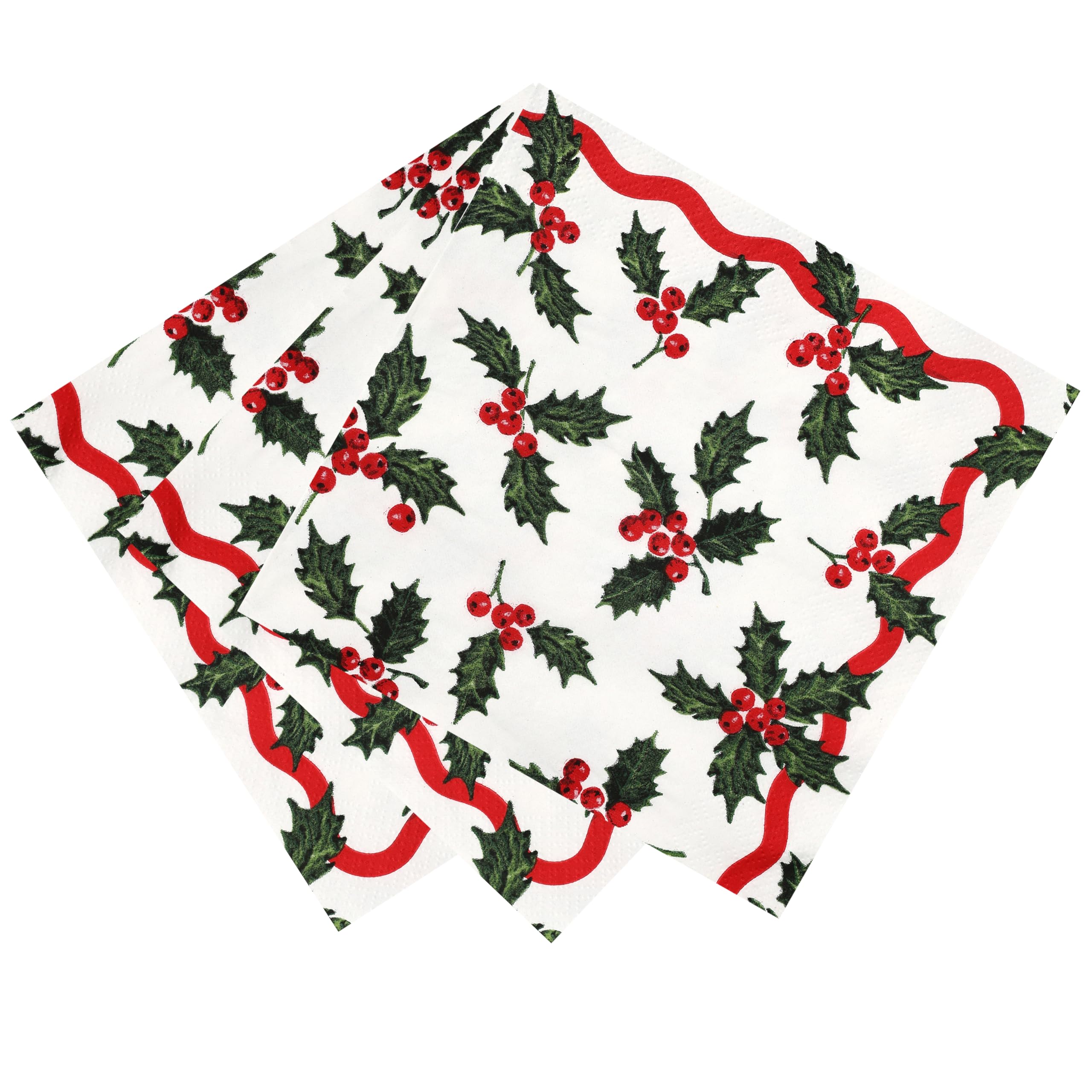 Talking Tables Holly Berry 2-Ply Christmas Napkins 100 Pack 11