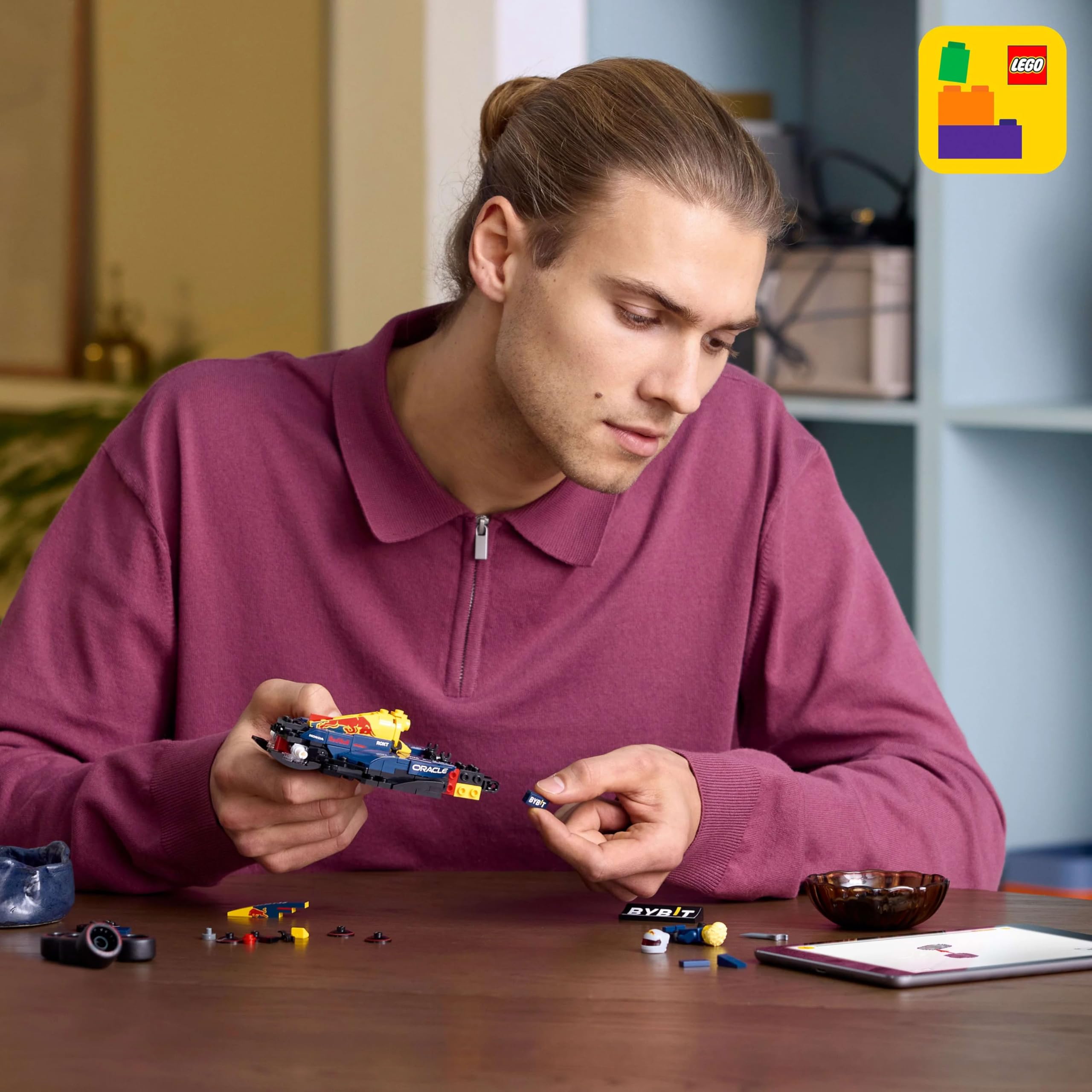 LEGO Speed Champions Oracle Red Bull Racing RB20 F1 Race Car 77243 - Buildable Formula 1 Model with Driver Minifigure for Adults 4