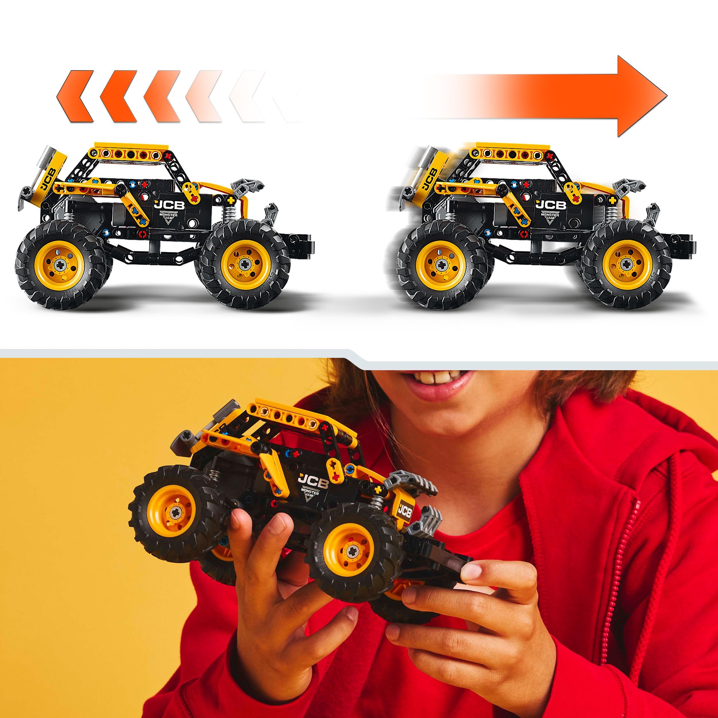 LEGO Technic Monster Jam DIGatron Pull-Back Truck Toy - Building Set for Kids 7+ 5
