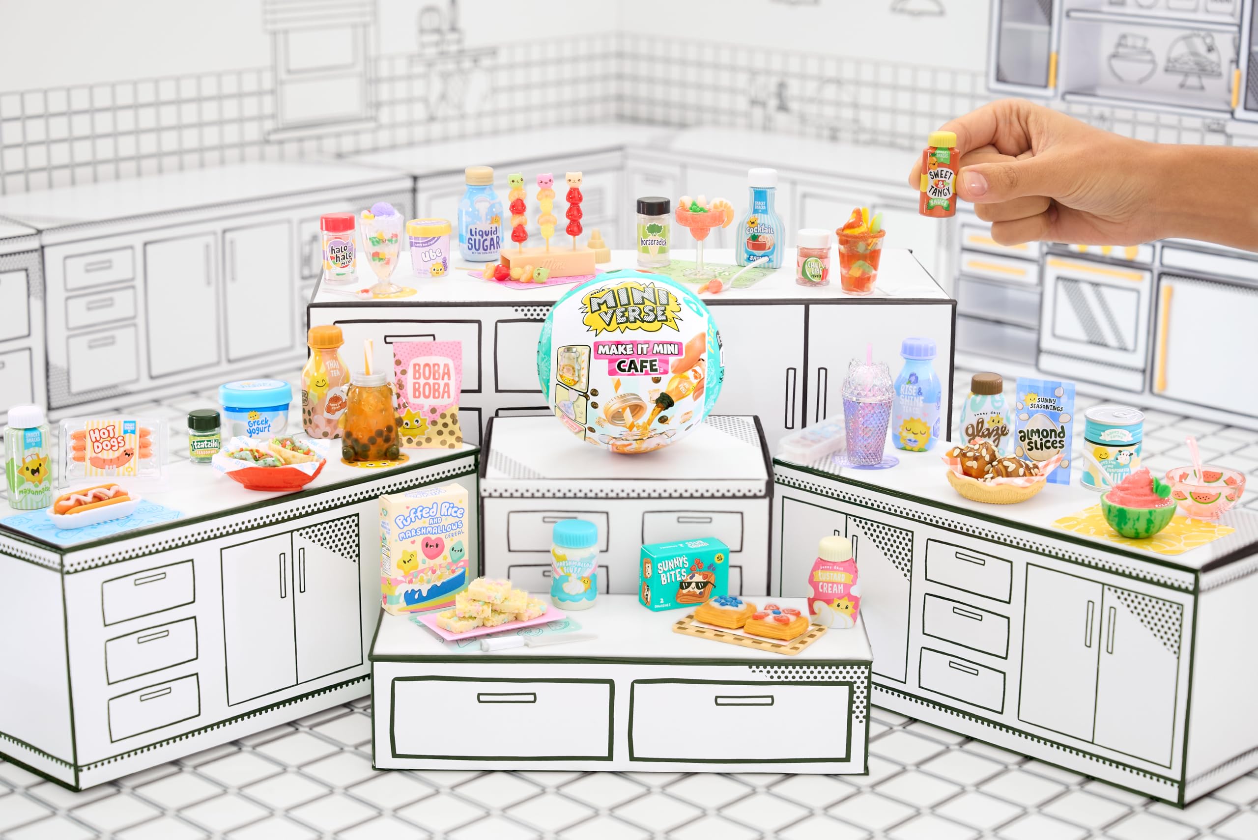 MGA's Miniverse Make It Mini Cafe Series 4 - DIY Resin Mini Collectibles for Kids 6