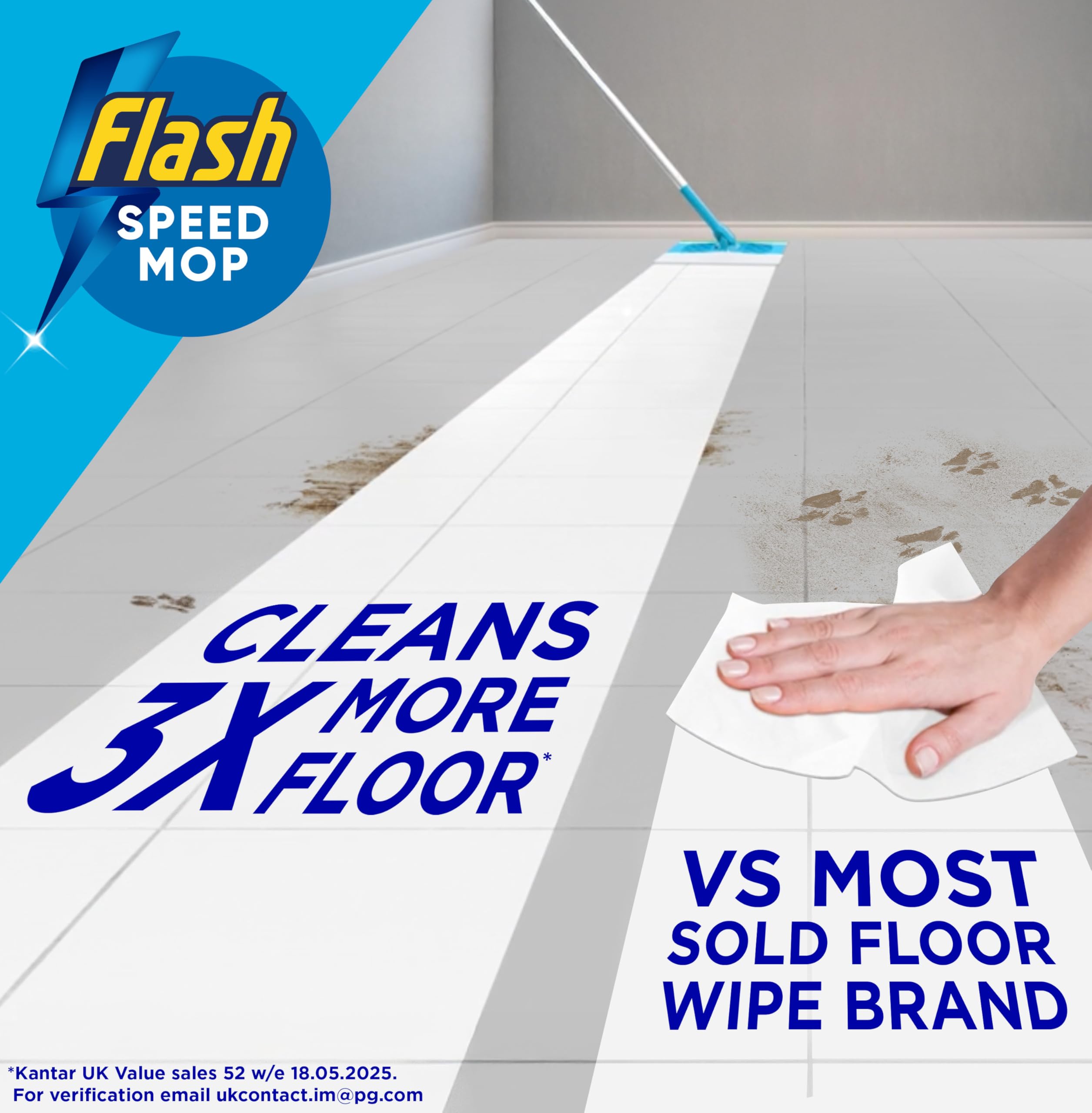 Flash - Speedmop Floor Cleaner Starter Kit with 1 Handle, 8 Wet & 16 Dry Refills 5