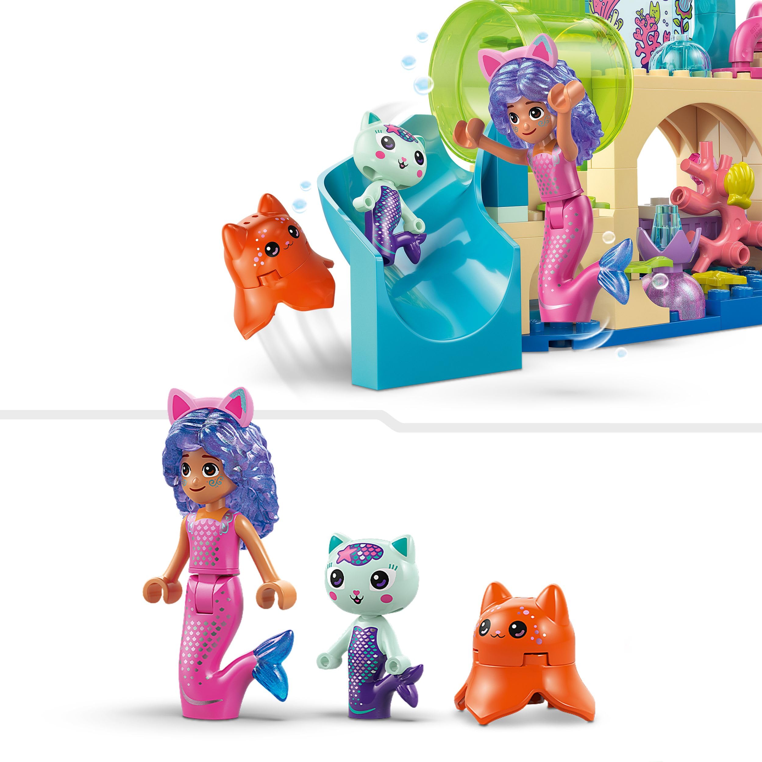 LEGO Gabby's Dollhouse Mermaid Gabby's Aquarium Adventure Toy - 103-Piece Building Set for Kids 4+ 6