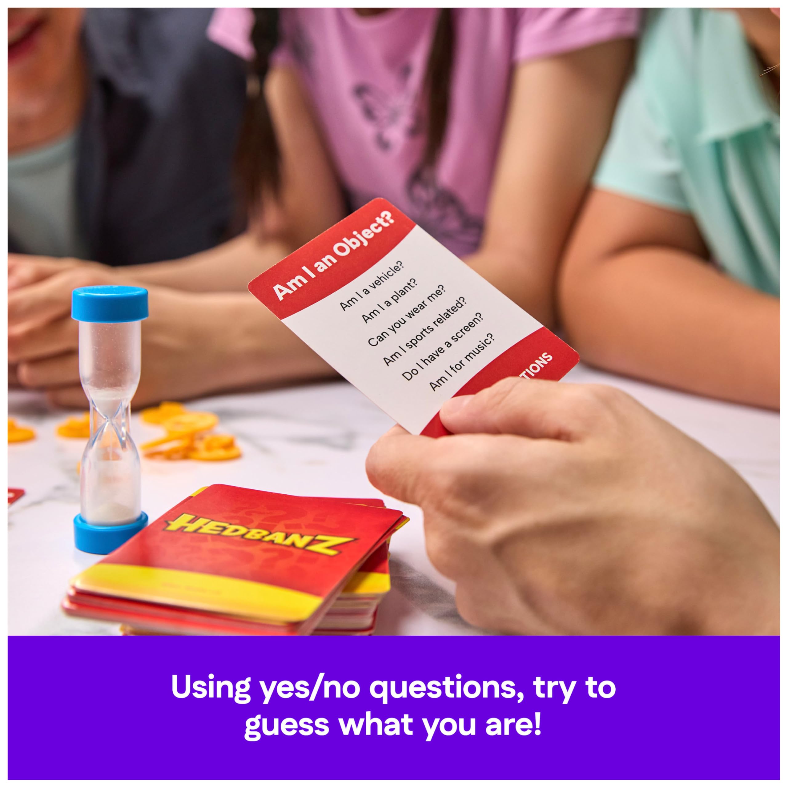 Spin Master Games Hedbanz 3rd Edition 2025 with New Cards & Headbands 4