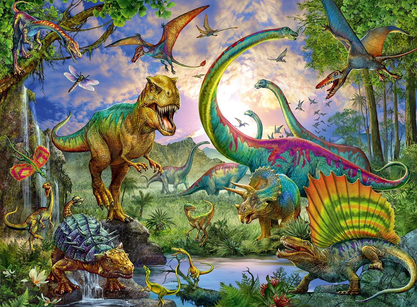 Ravensburger Dinosaurs 200 Piece Jigsaw Puzzle with Extra Large Pieces for Kids Age 8 and Up