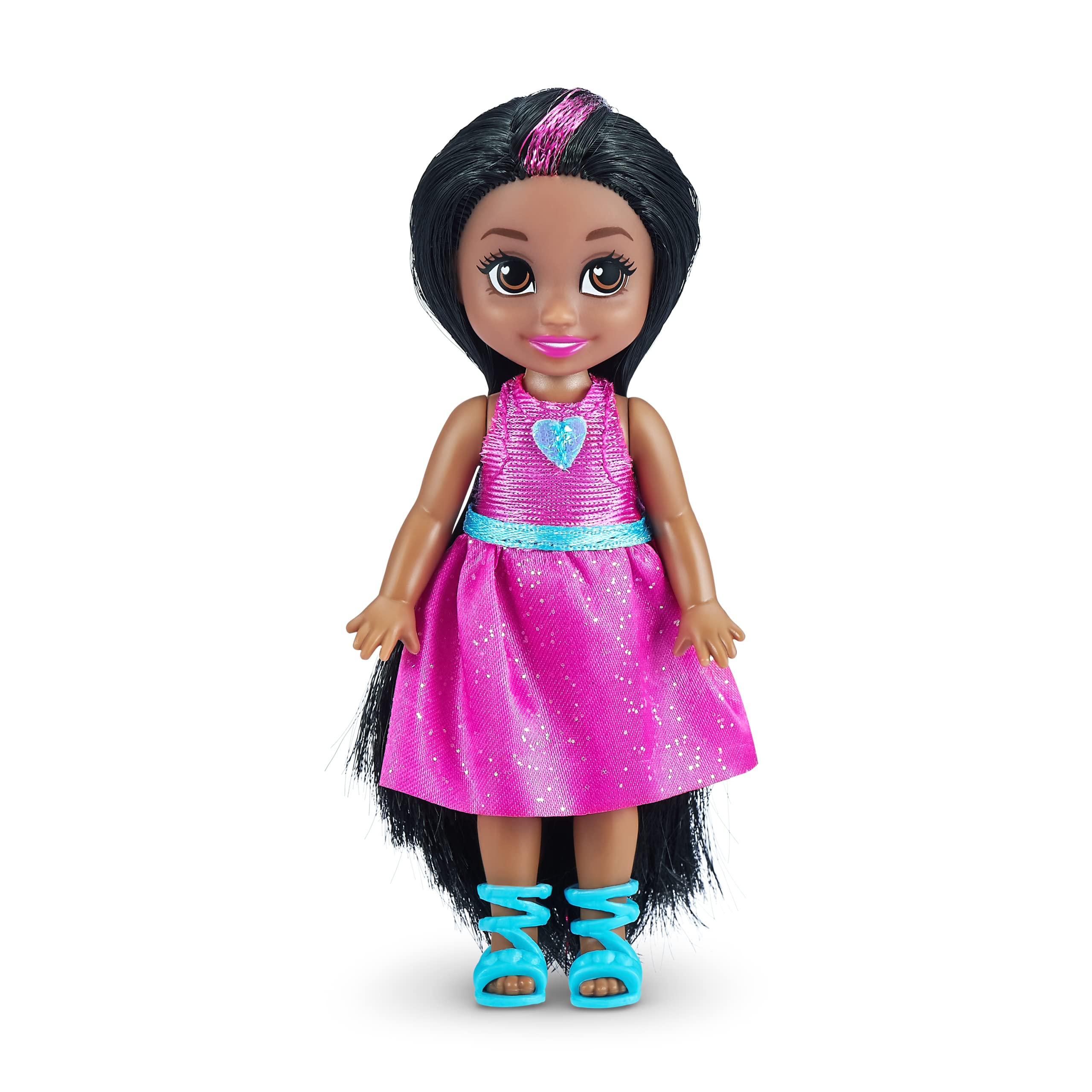Sparkle Girlz Princess Collectible Fashion Dolls - 6 Pack with Interchangeable Outfits & Poseable Design 6