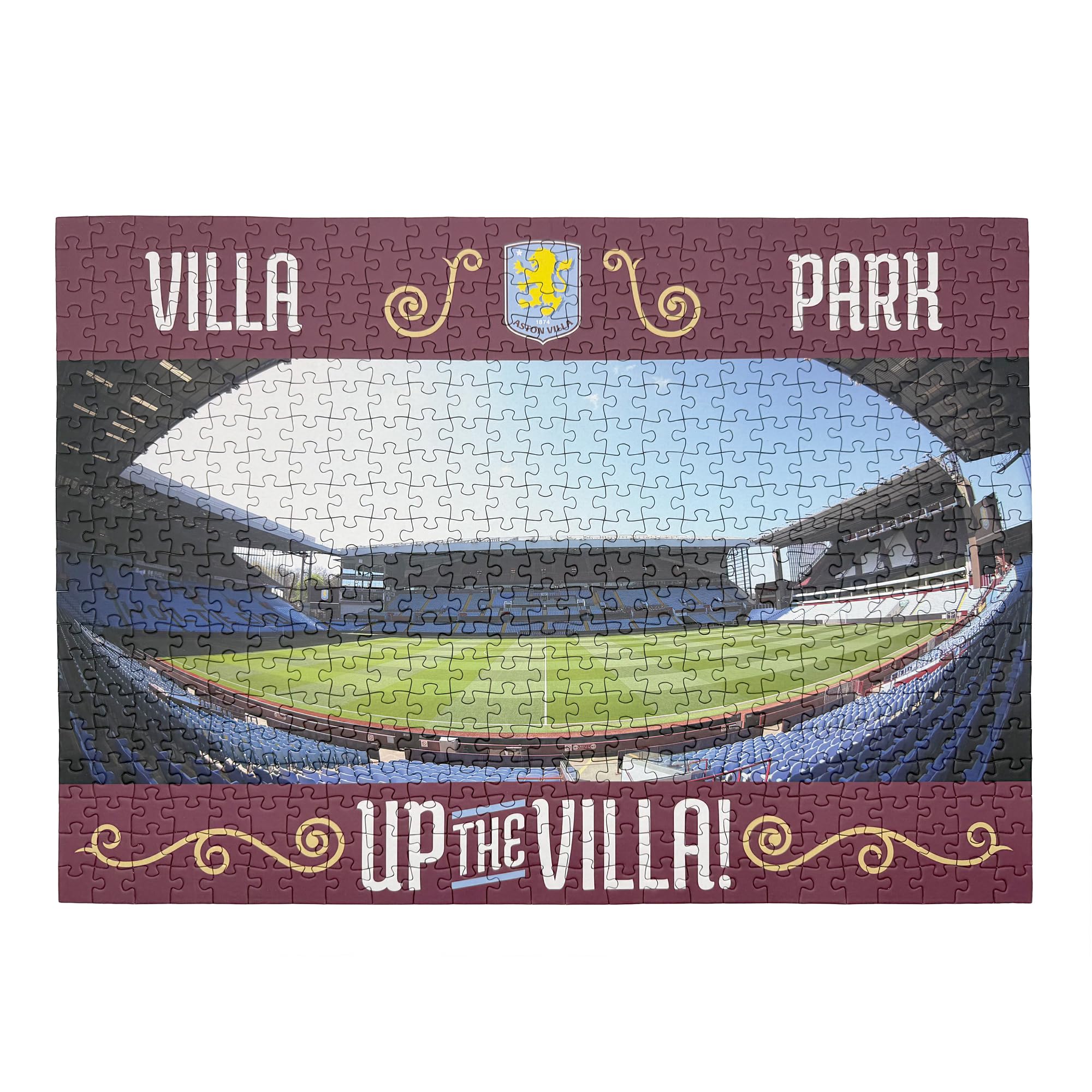 Aston Villa 500 Piece Jigsaw Puzzle - Villa Park Panoramic Stadium Art for Kids & Fans