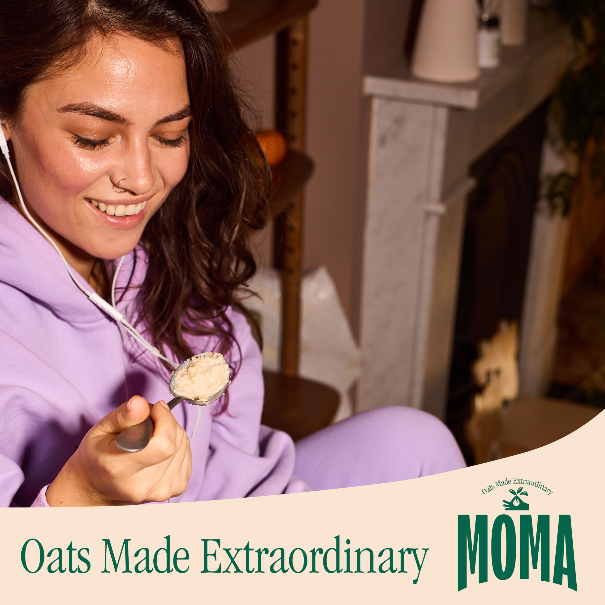 MOMA Porridge PLAIN Breakfast Jumbo Oats - 450g Box 6